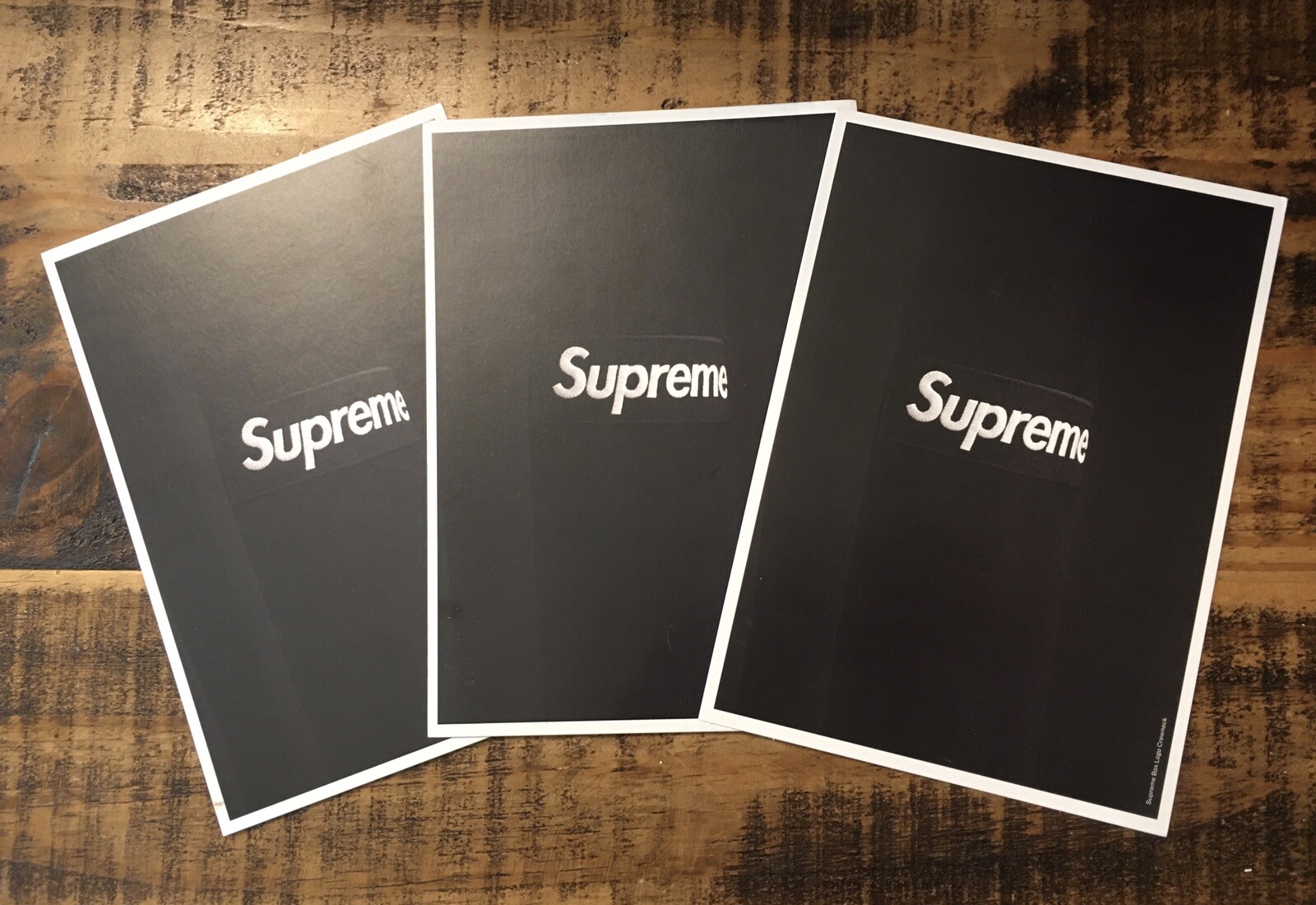 SUPREME Lot 3 StockX Card Inserts Limited Advertising Promo