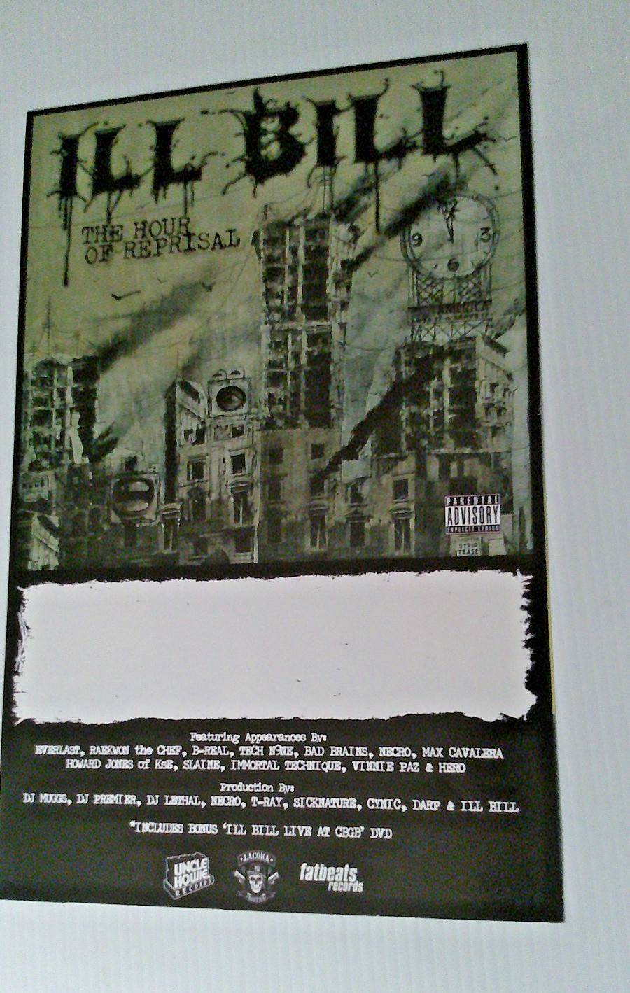Poster – Ill Bill the hour of reprisal / the band 1-B