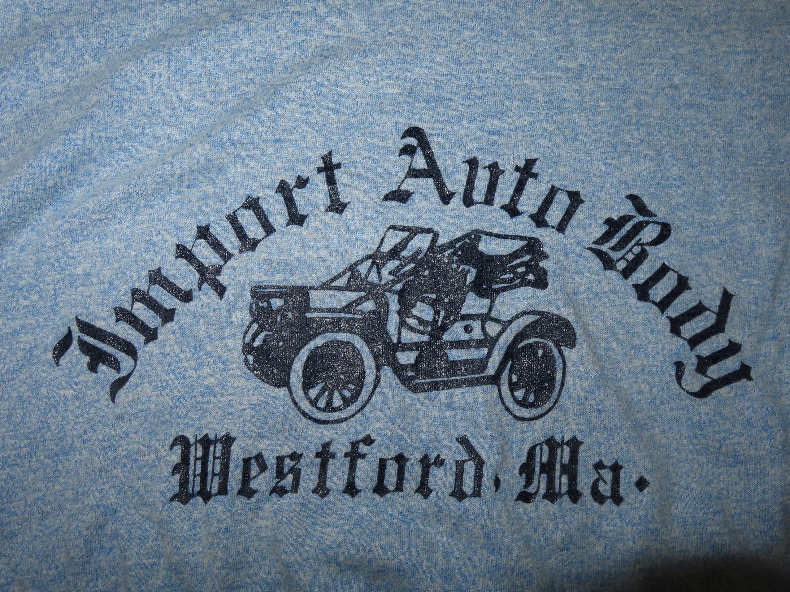 Vintage Screen Stars Label – IMPORT AUTO BODY Westford, MA (LG) Shirt AUTOMOBILE