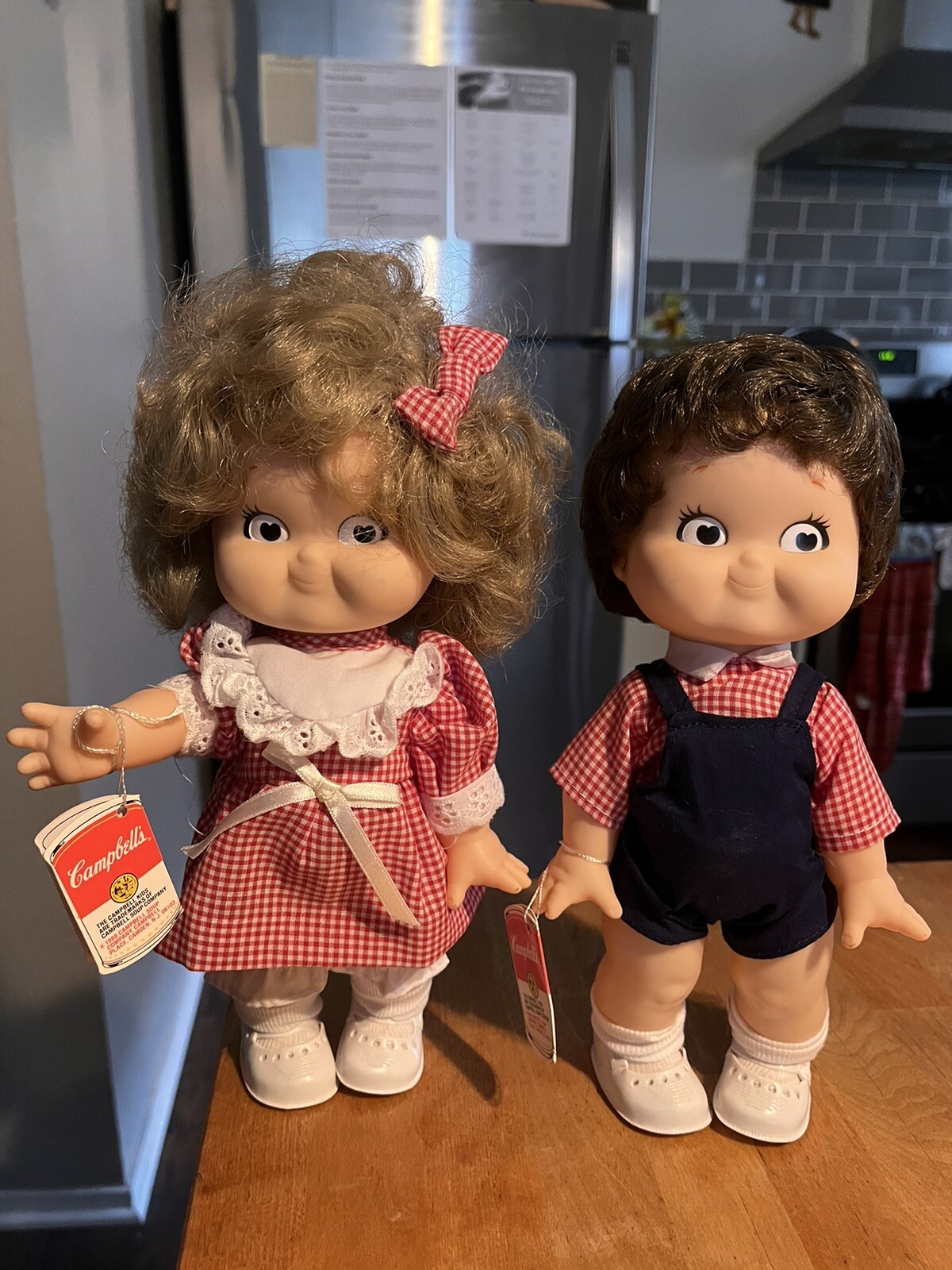 VINTAGE Cambell’s Special Edition Kid Doll 1988 GIRL & BOY SET Campbell’s Soup