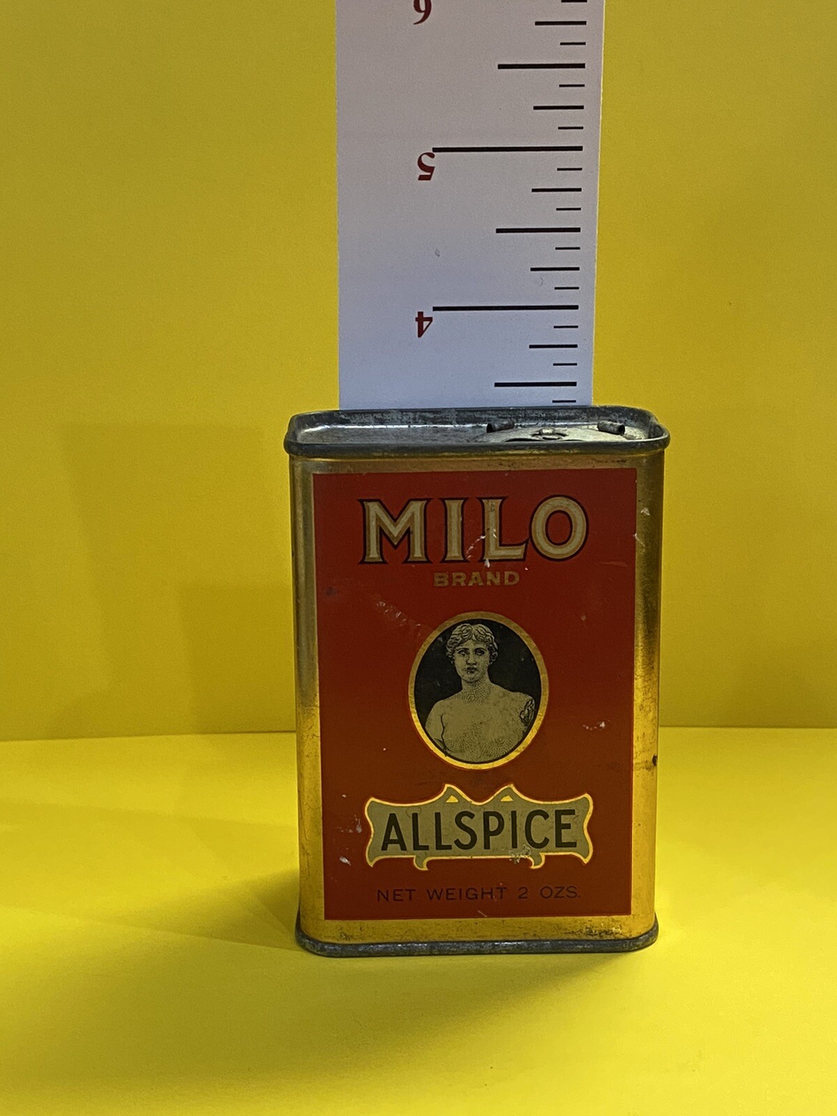 Rare Early Allspice Spice Tin Milo Coffee San Francisco California Antique AFAA