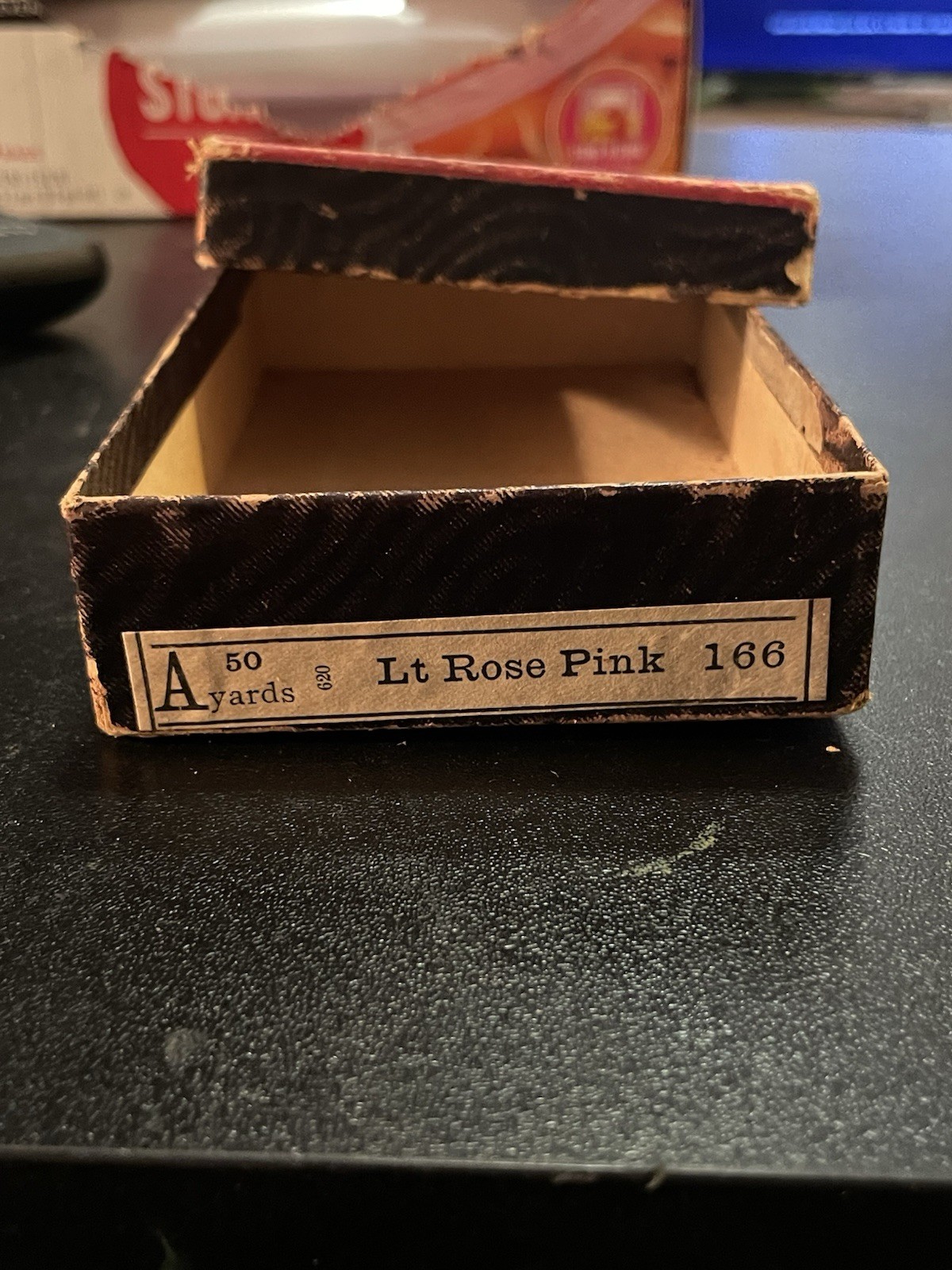 POTTER’s Machine Twist Thread Store Carton Vtg Dealer Cardboard Box Paper Label