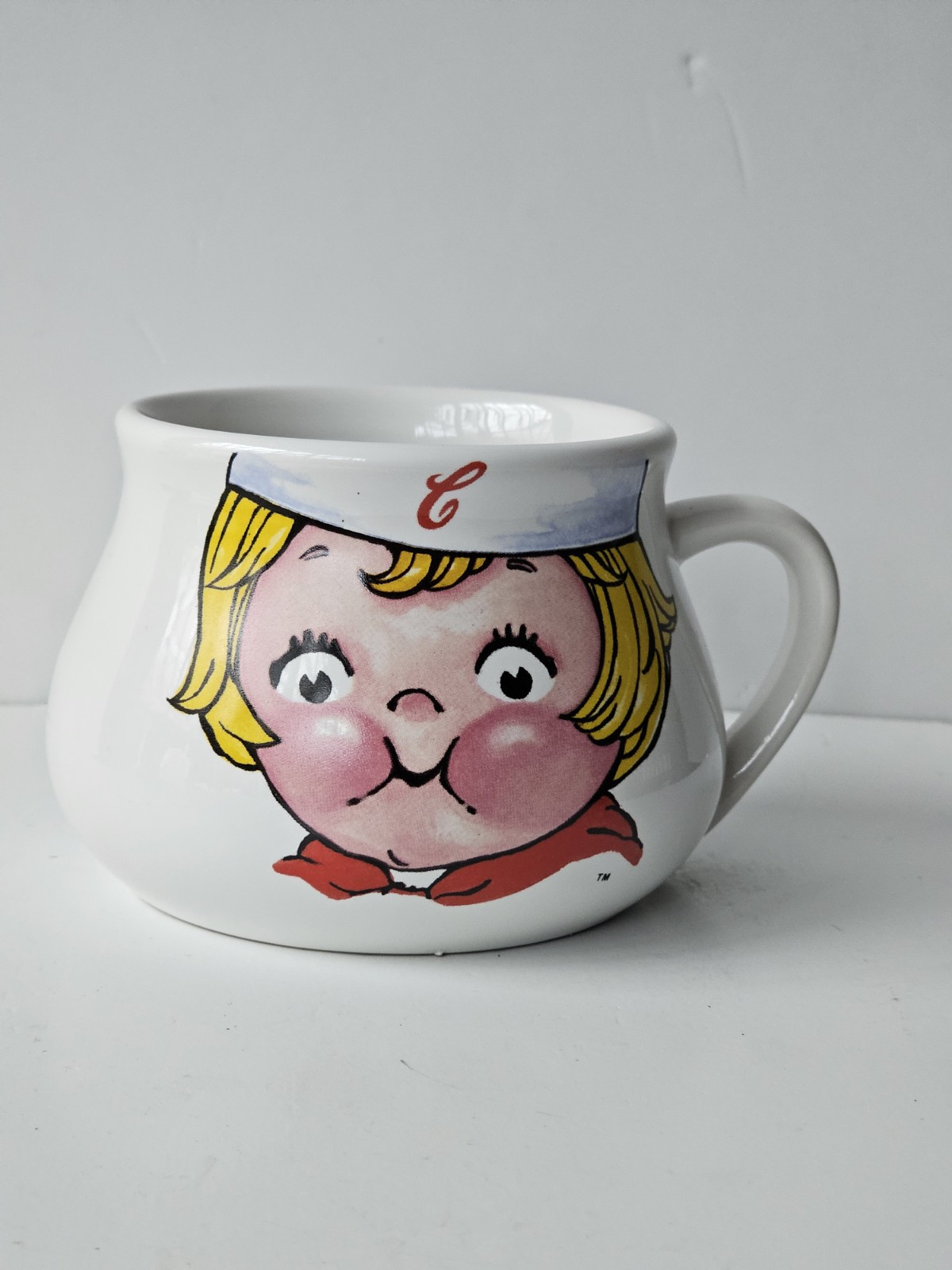 Doubled Faced Cambell’s Kid Soup Mug Cup Bowl 1998 Vintage Houston HH 16 oz.