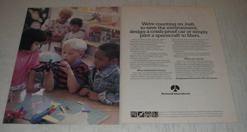 1990 Rockwell International Ad – We’re counting on Josh to save