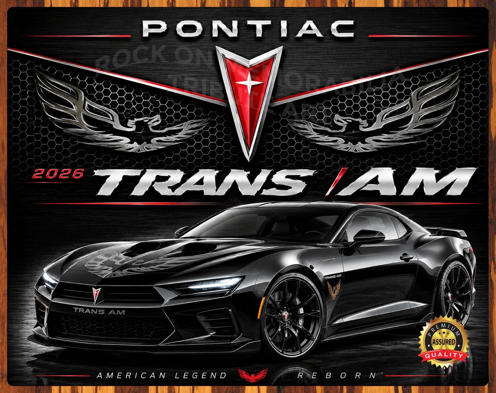 2026 Pontiac – Trans/Am – Concept – Premium Metal Sign 11 x 14