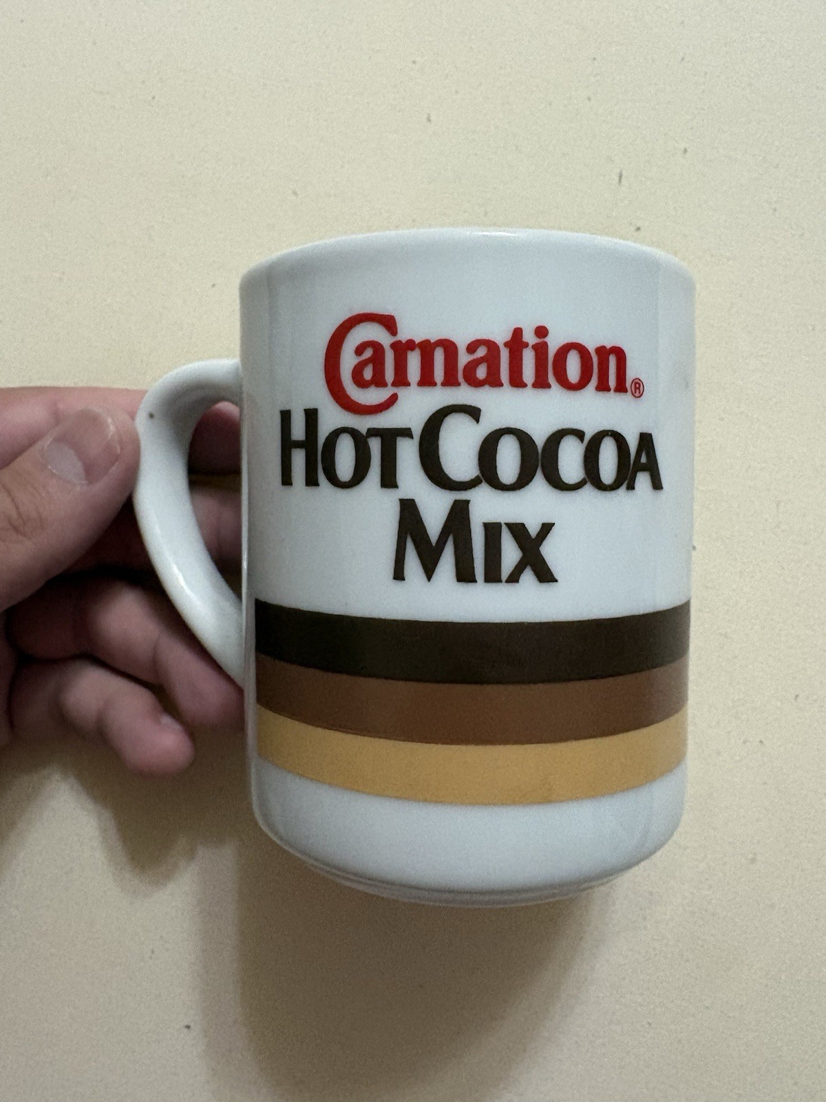 Vintage Carnation Hot Cocoa Mix Ceramic Mug/Cup