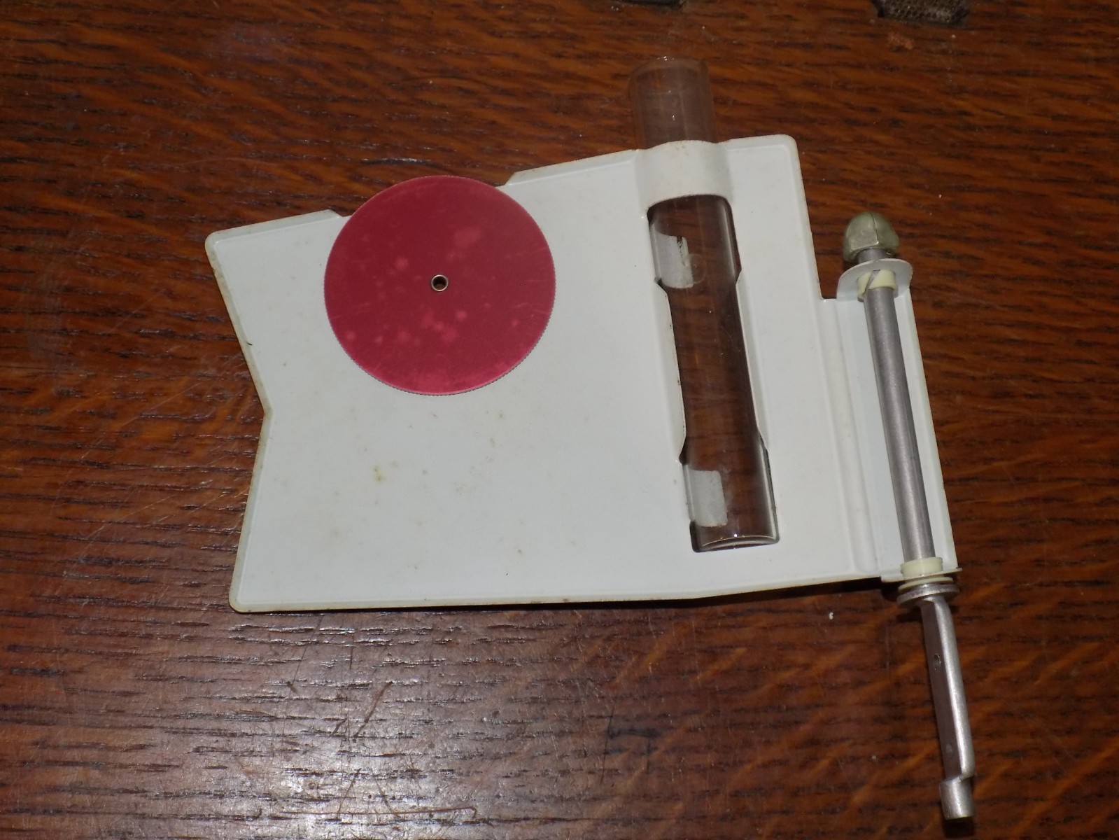 Vintage Hydrotex Lubricants Advertising Metal Rain Gauge