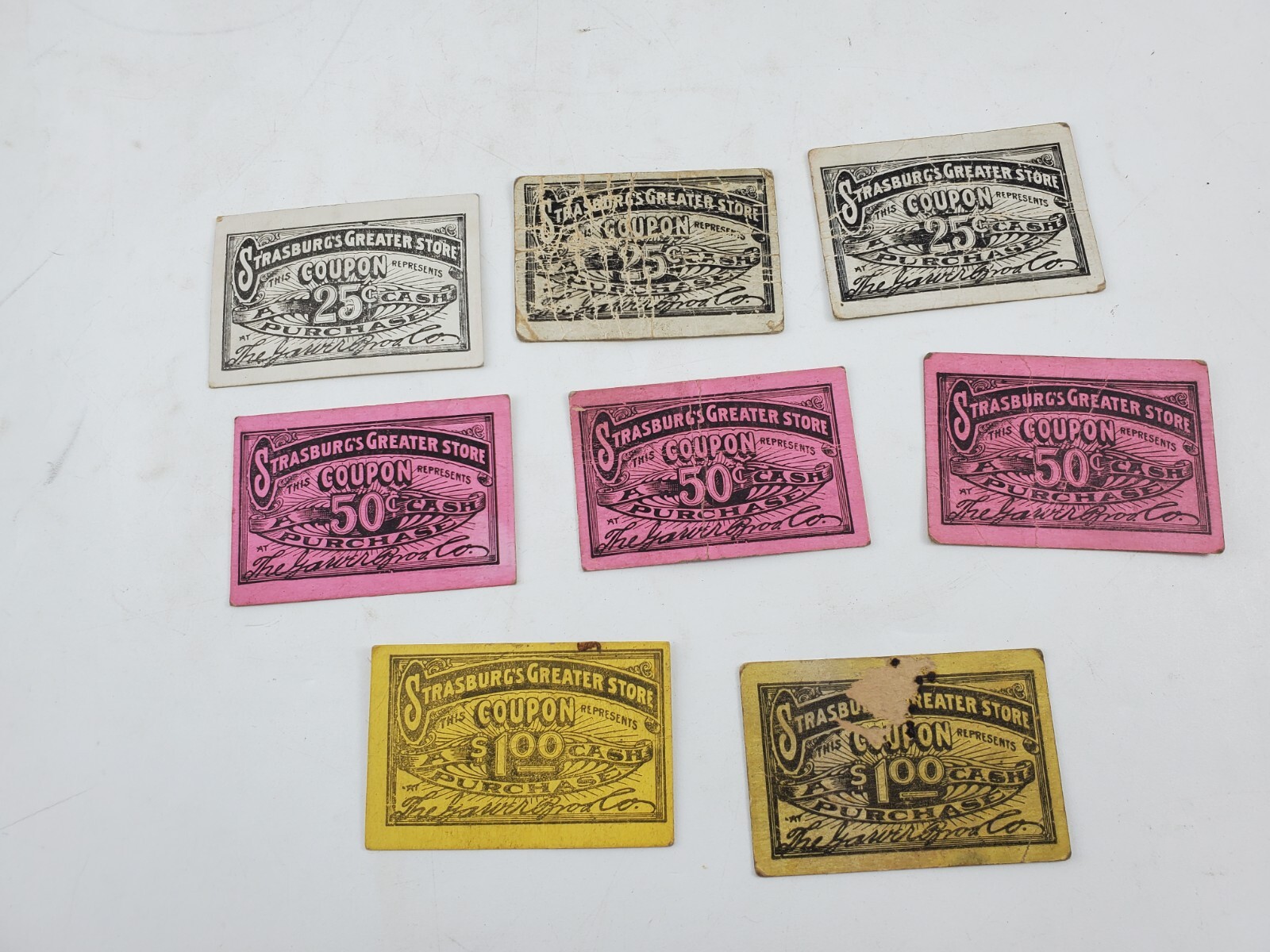 8 Vintage Garver Bro Strasburg’s Greater Store Coupons Flea Market General Store