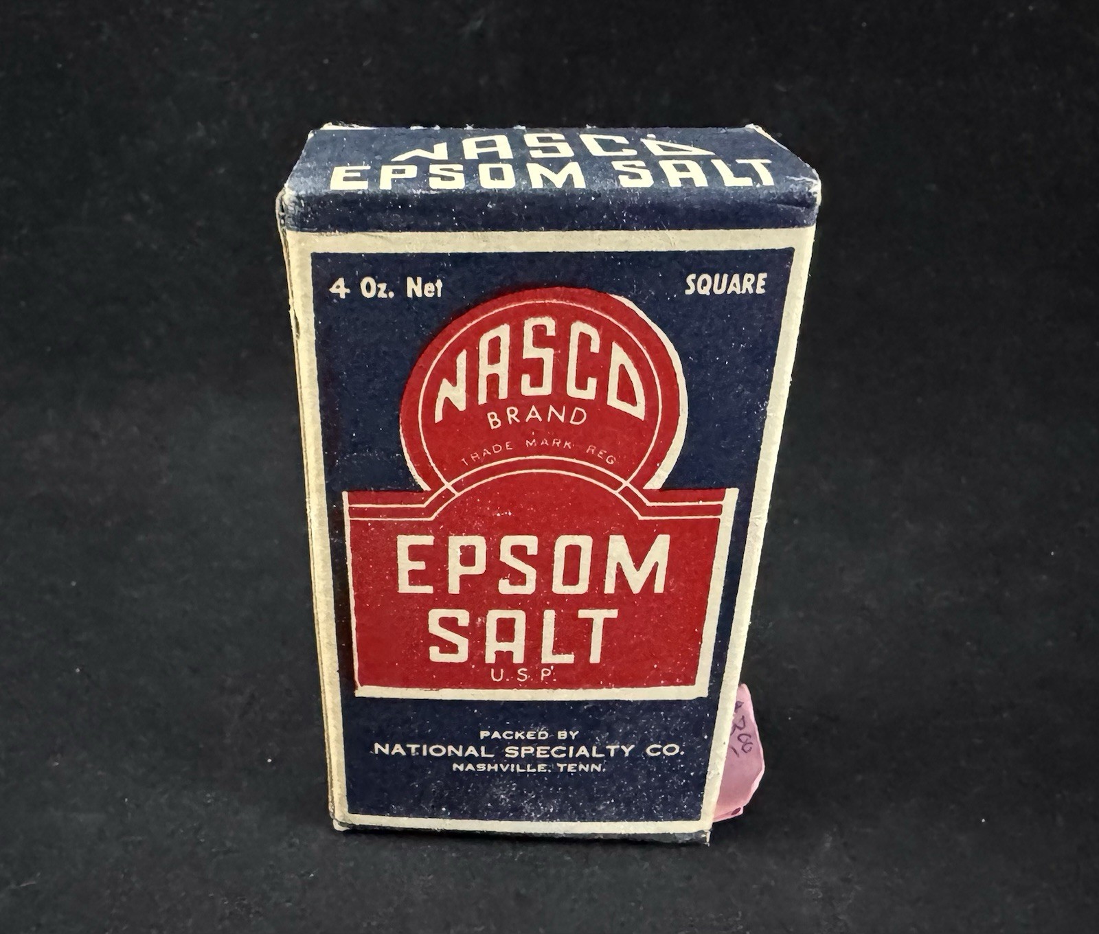 Vintage Nasco 4oz Specialty Co. Epson Salt w/ Original Box – Made in USA