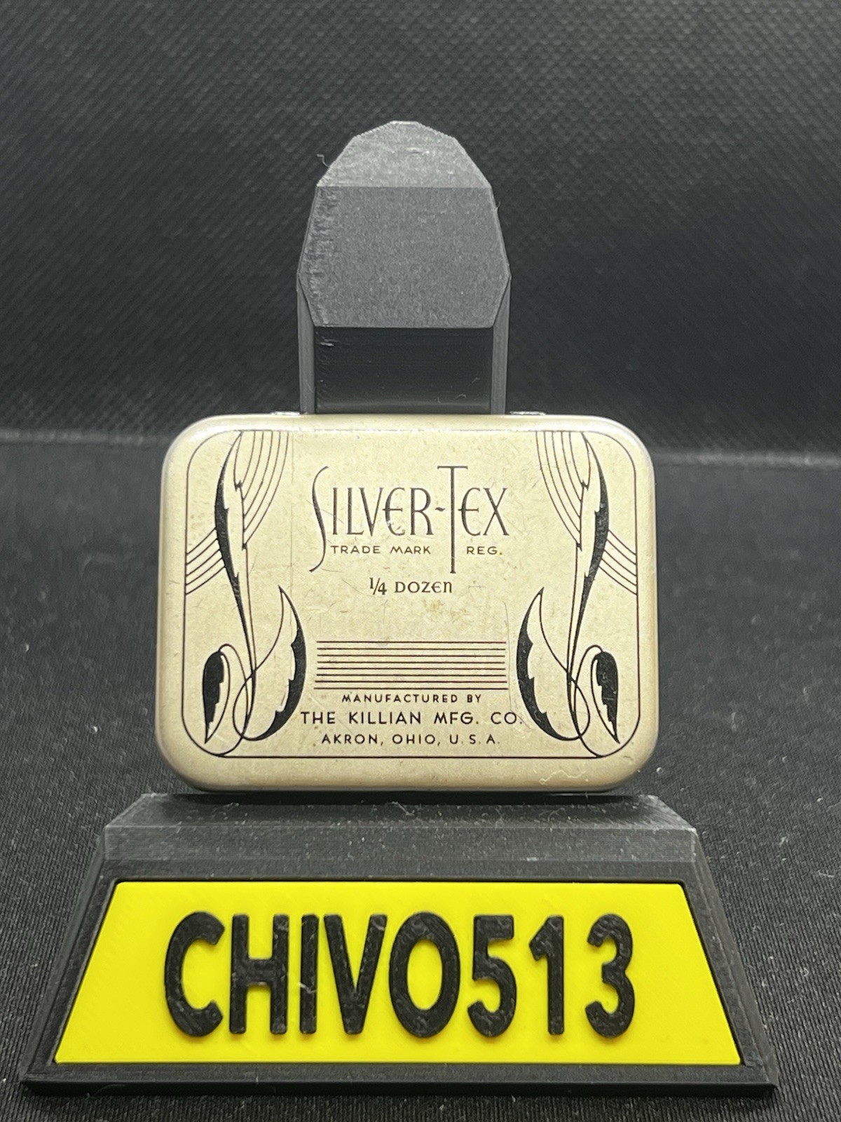 VINTAGE ADVERTISING SILVER-TEX CONDOM TIN Full Contents GOOD COND COLLECTIBLE