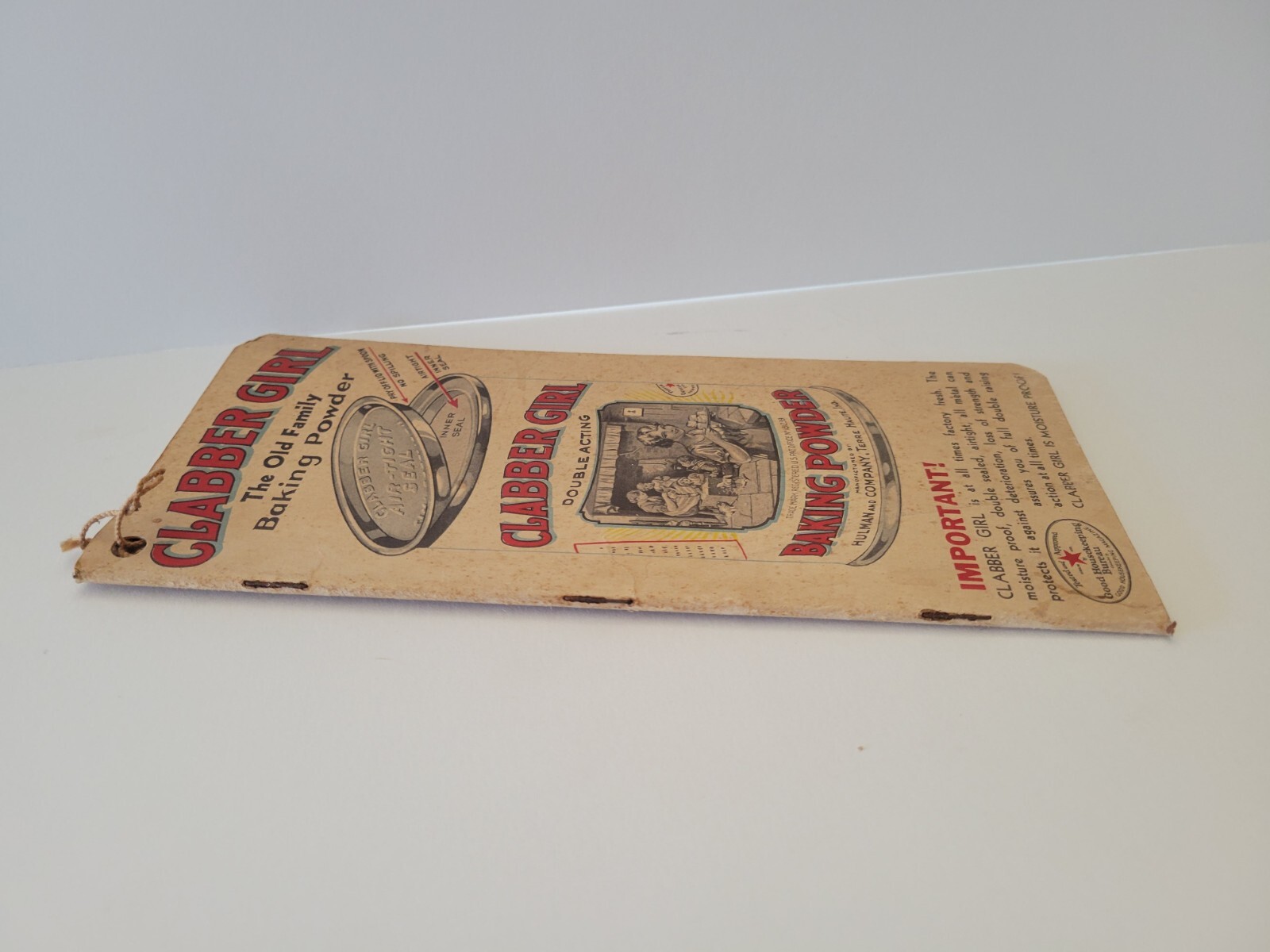Vintage Advertising Clabber Girl Baking Powder Memo Note Pad Pamphlet Booklet IN
