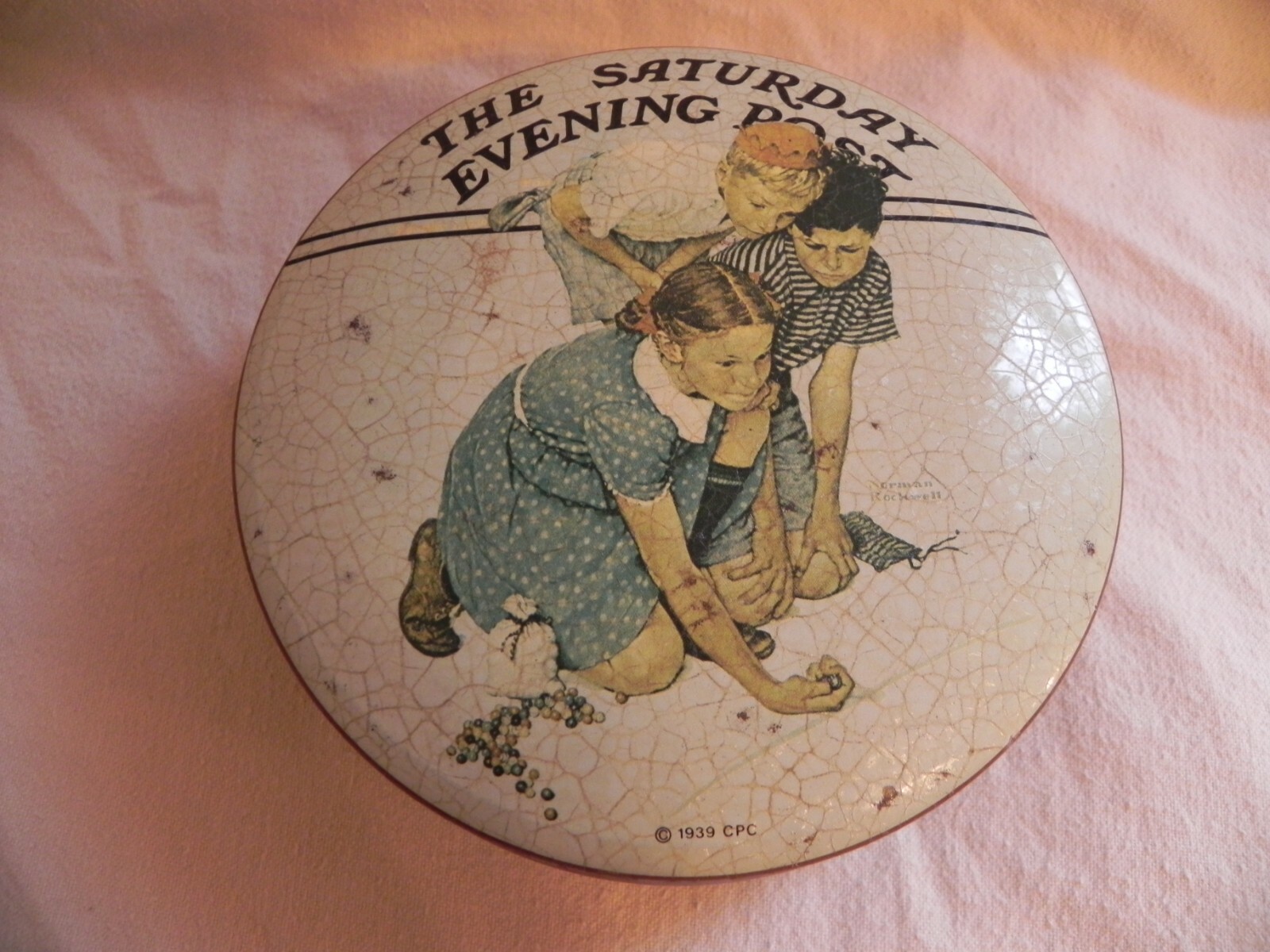 The Saturday Evening Post Collector Tin 1939 Curtis Publishing Co. By Rockwell