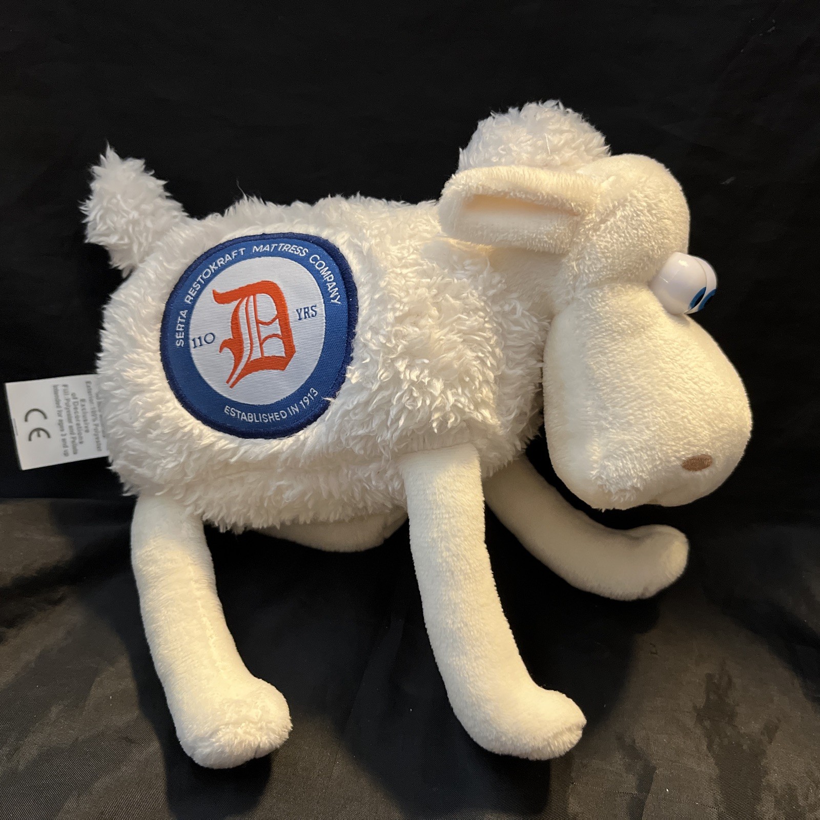 Rare Detroit Serta Mattress Counting Sheep # 110 Sleep Number Plush Stuffed