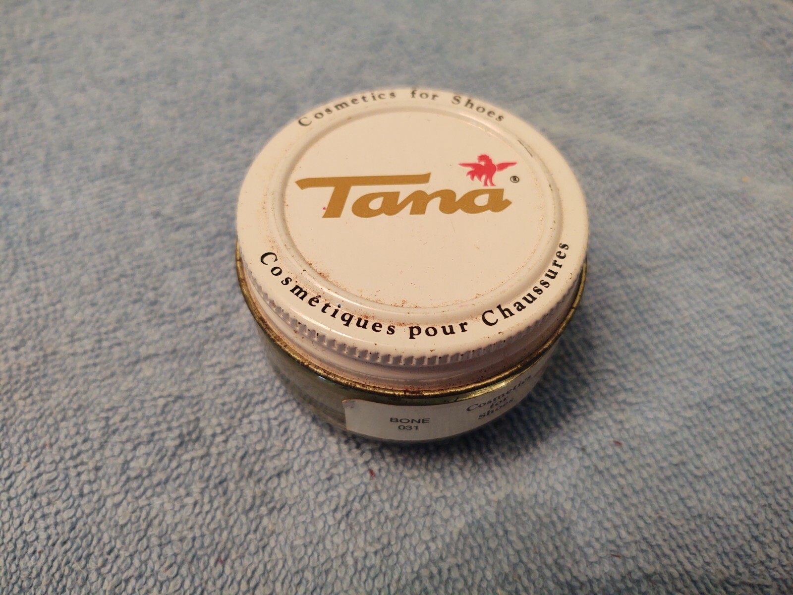Tana Kiwi #031 Bone Boot & Shoe Cream Polish 1.5 oz. Jar “Cosmetics for Shoes”
