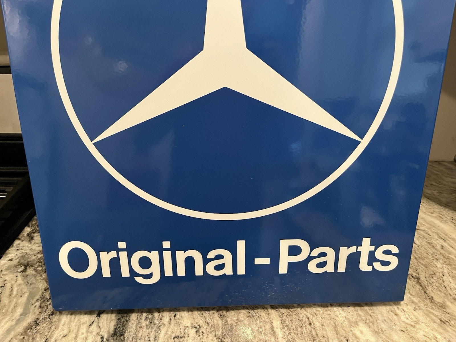 Rare Original Mercedes Benz Porcelain Sign Original Parts Automotive Advertising