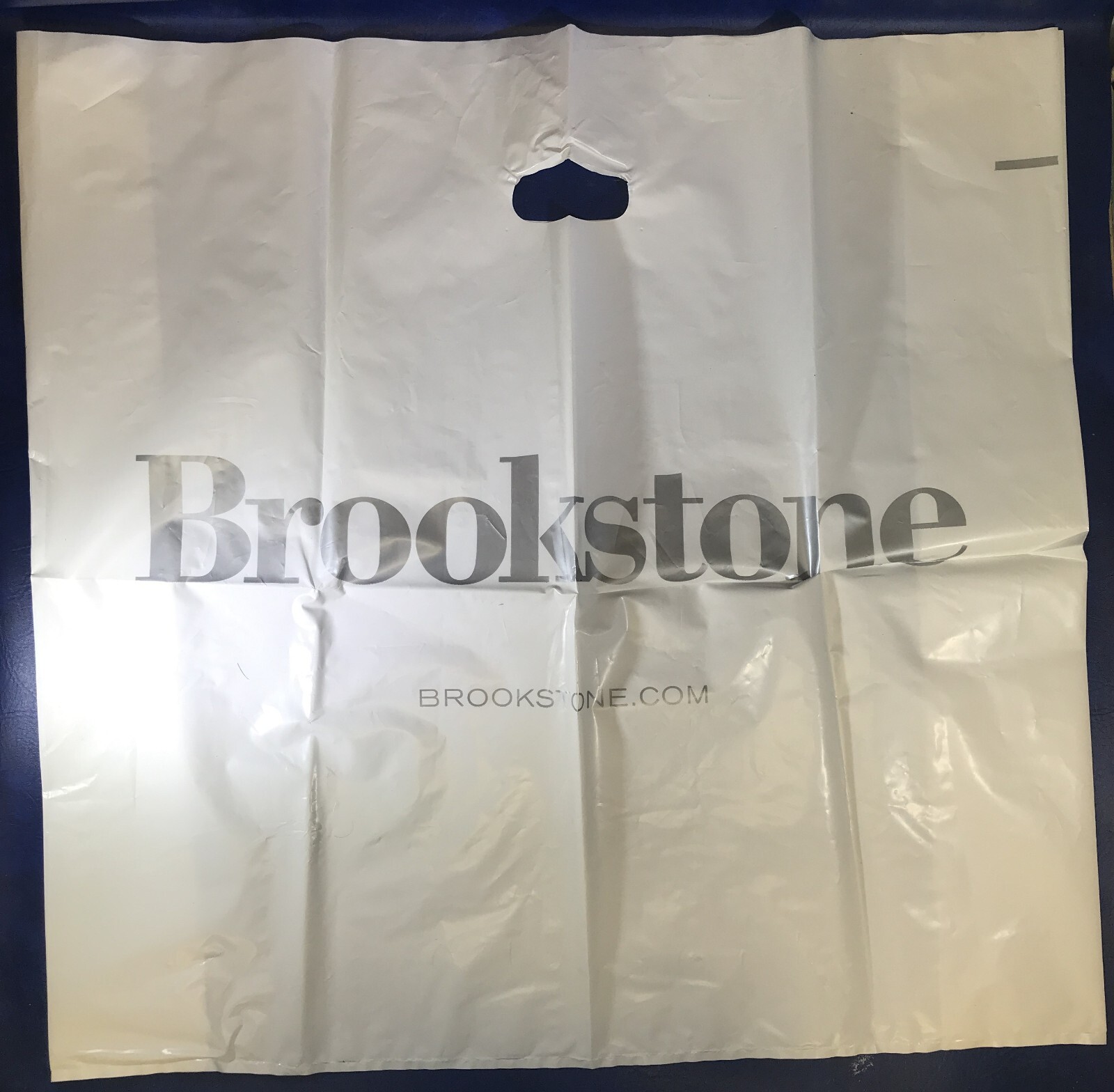 Vintage Large Size Brookstone Plastic Shopping Bag