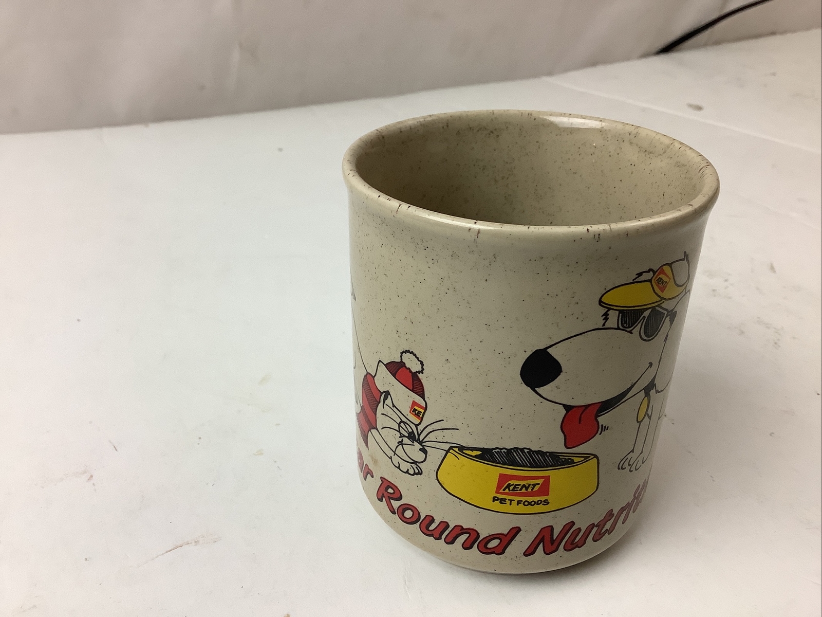 Vintage KENT Pet Food Farm Feed Nutrition Coffee Mug cup Dog Cat England