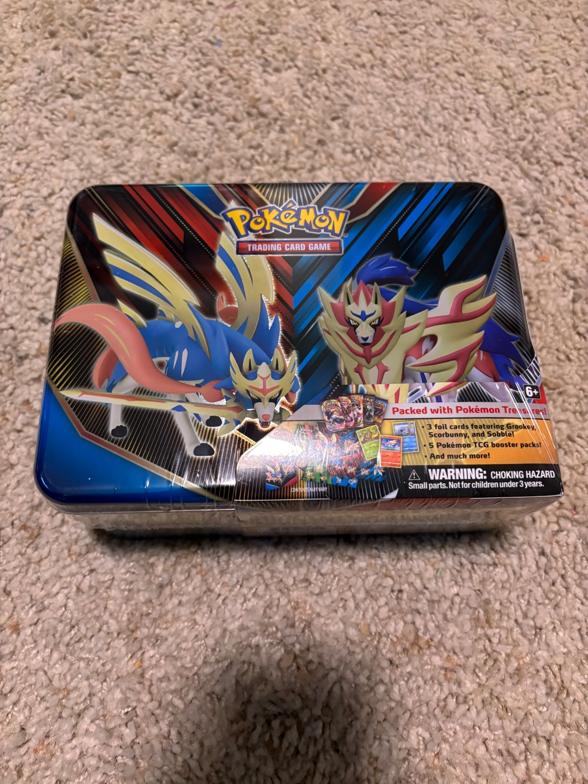 Pokemon TCG 2020 Spring Collector’s Tin Chest Lunch Box – Sword Shield