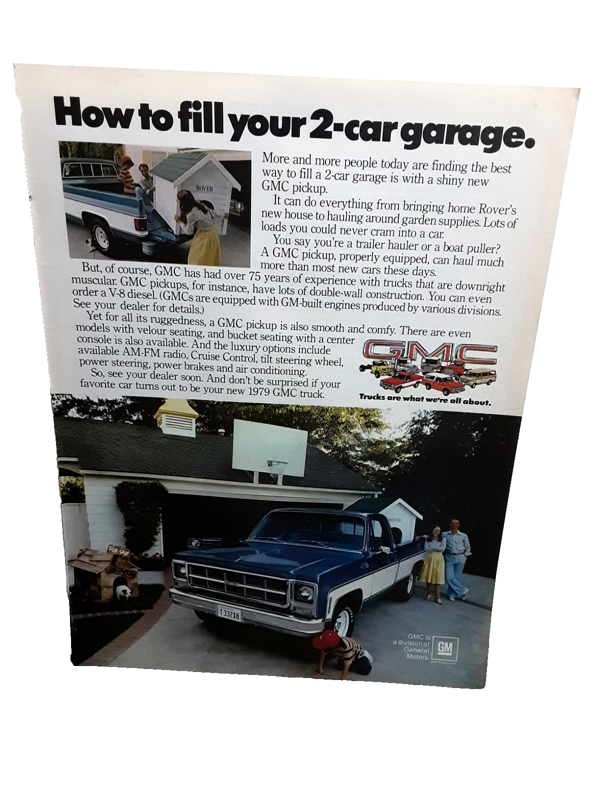 1979 GMC Truck Trucks Are What Were All About Print Ad Vintage