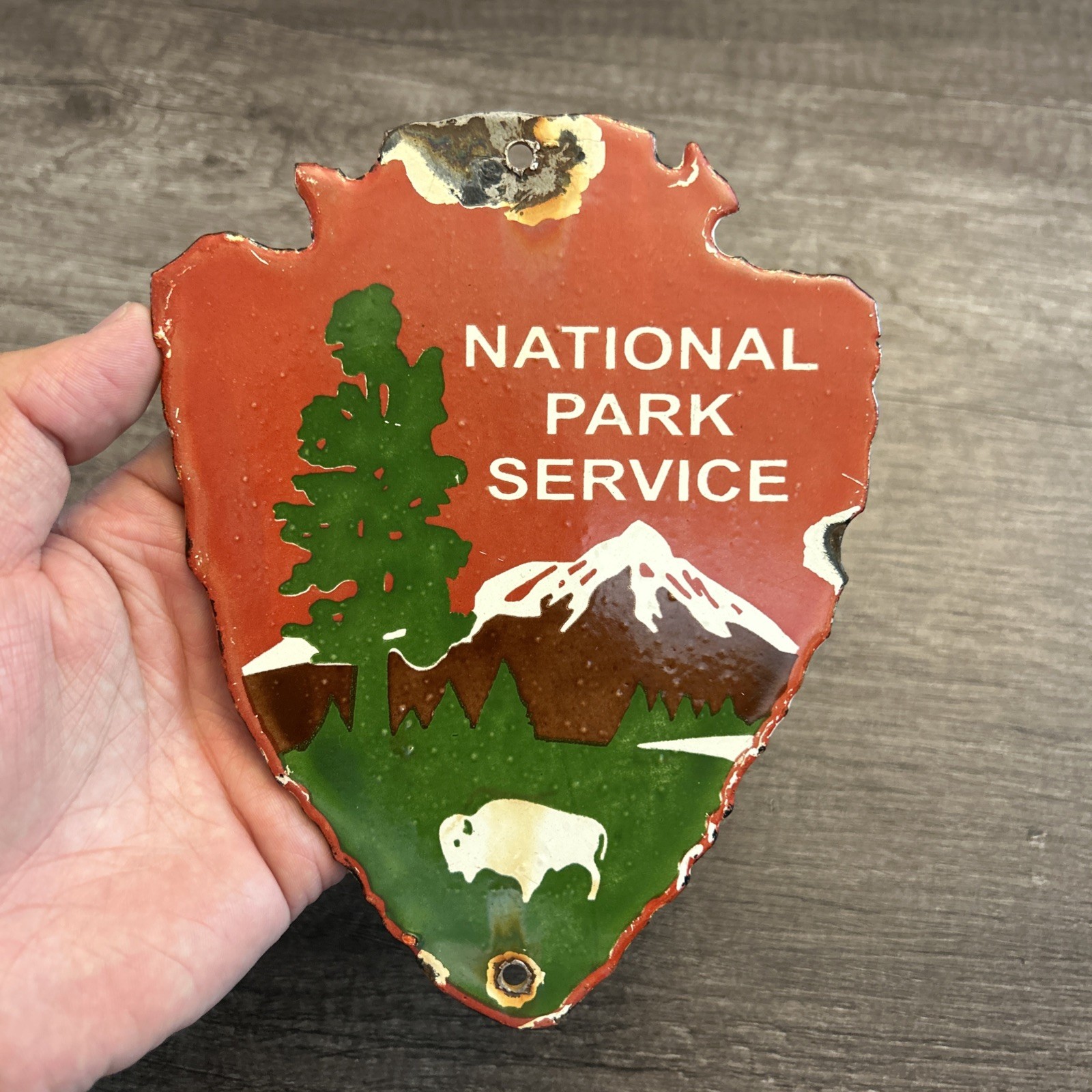 Vintage National Park Service Sign Arrowhead