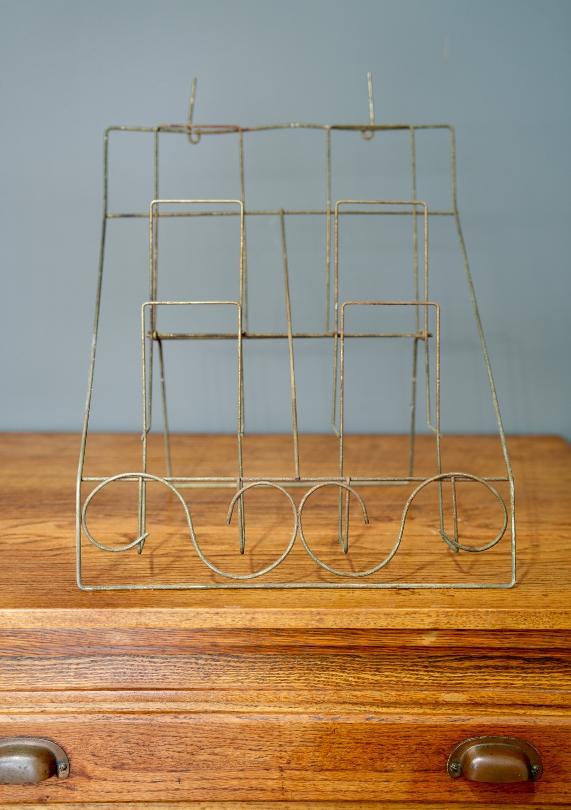Antique Store Counter Display Rack Art Deco Stand Greeting Cards Vintage