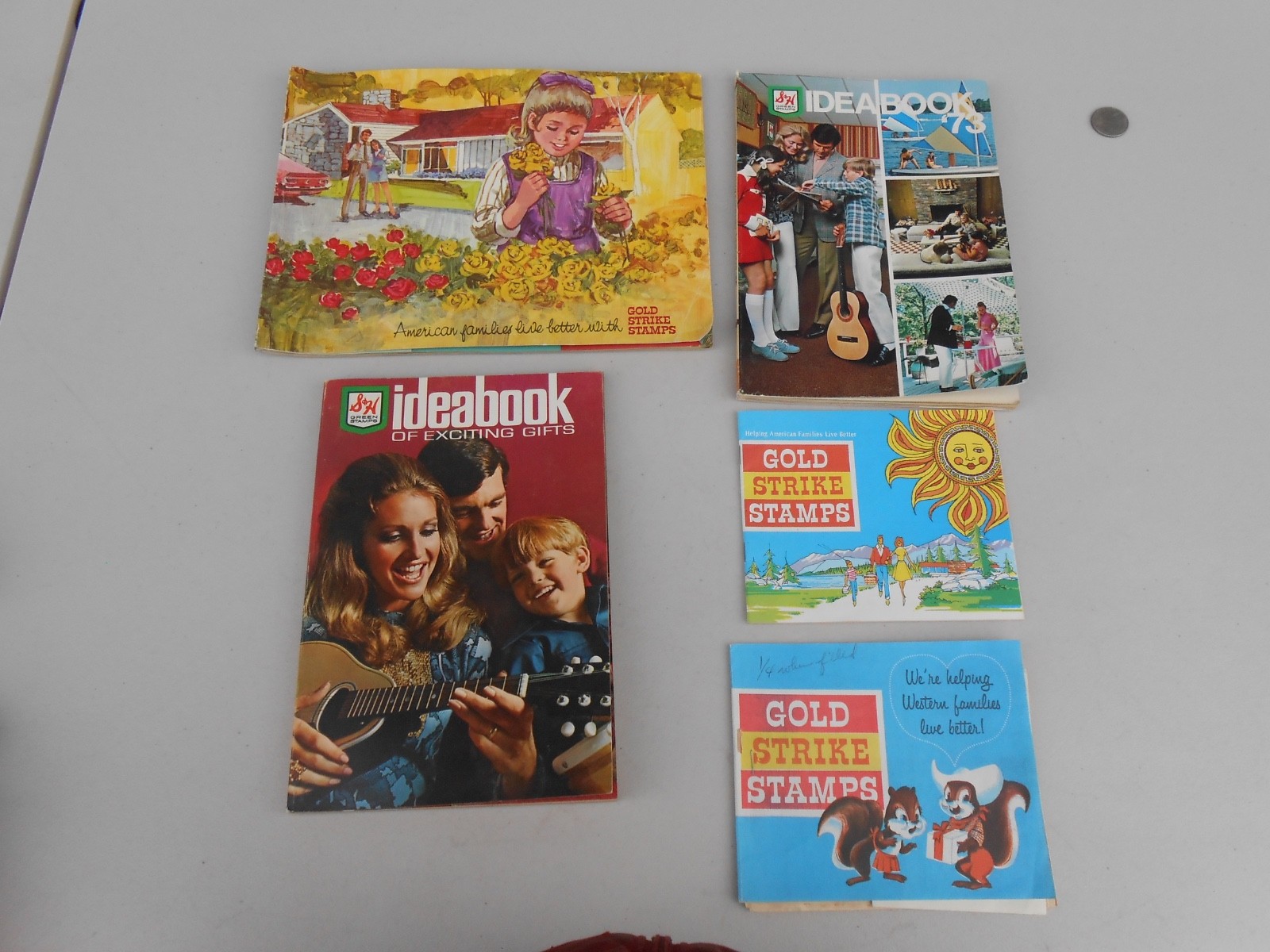 Vintage Gold Strike and S&H Stamps Books & Stamps