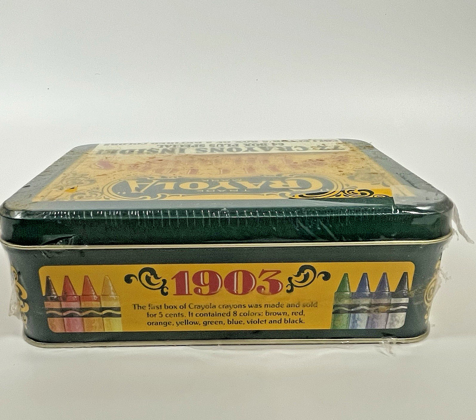 Vintage Crayola Collector’s Colors Tin 72 Crayons Retired Colors Limited Ed