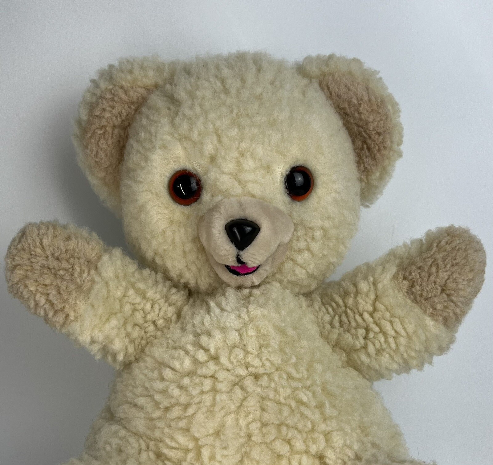 Snuggle Bear Hand Puppet Full Body 11” Vintage Russ 1986 Lever Brothers