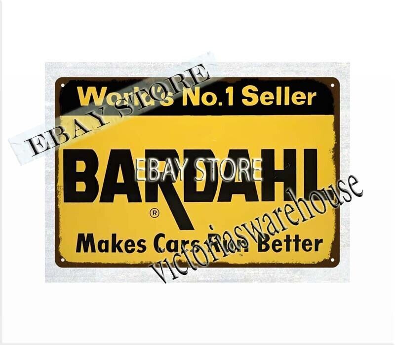 the home decor store makes cars run better Bardahl Motor Oil metal tin sign
