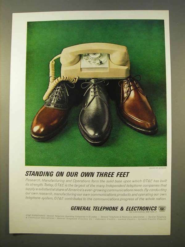 1963 GTE Telephone Ad – Standing On Our Own Feet