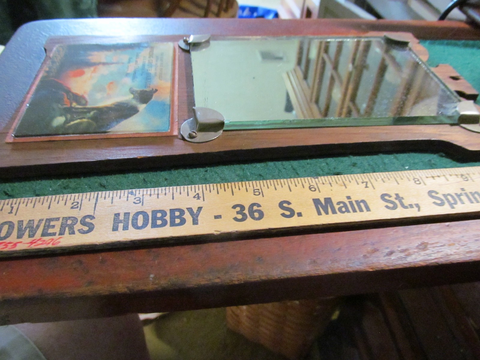 RARE BUICK & OLDSMOBILE MIRROR FOR SPRING GROVE GARAGE SPRING GROVE YORK CTY PA