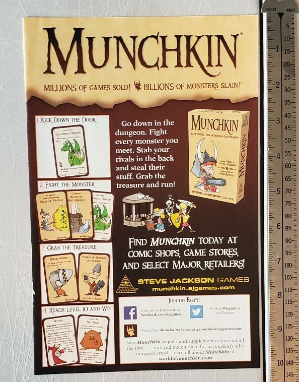Munchkin Tabletop Game Print RARE Advertisement