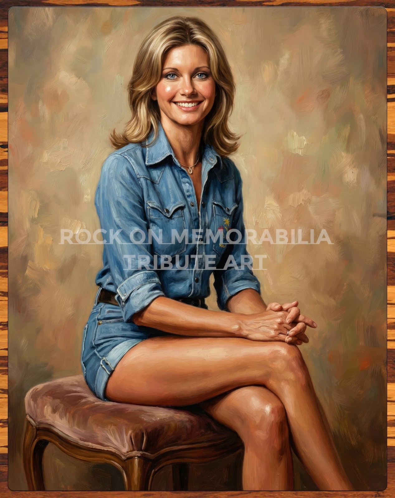 Olivia Newton-John – Tribute Art – Premium Aluminum Metal Sign – 11 x 14 Qty 6