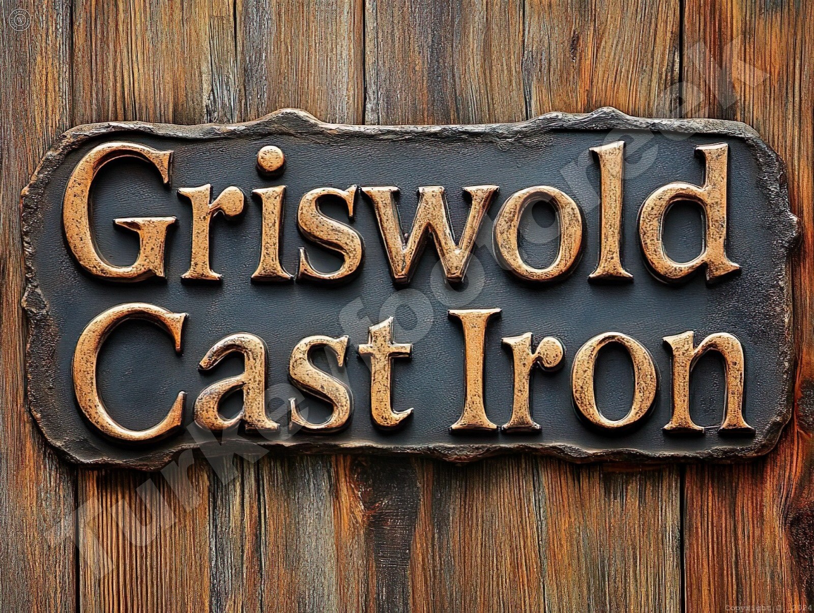 Griswold Cast Iron Metal Sign 3 Sizes to Choose From e83
