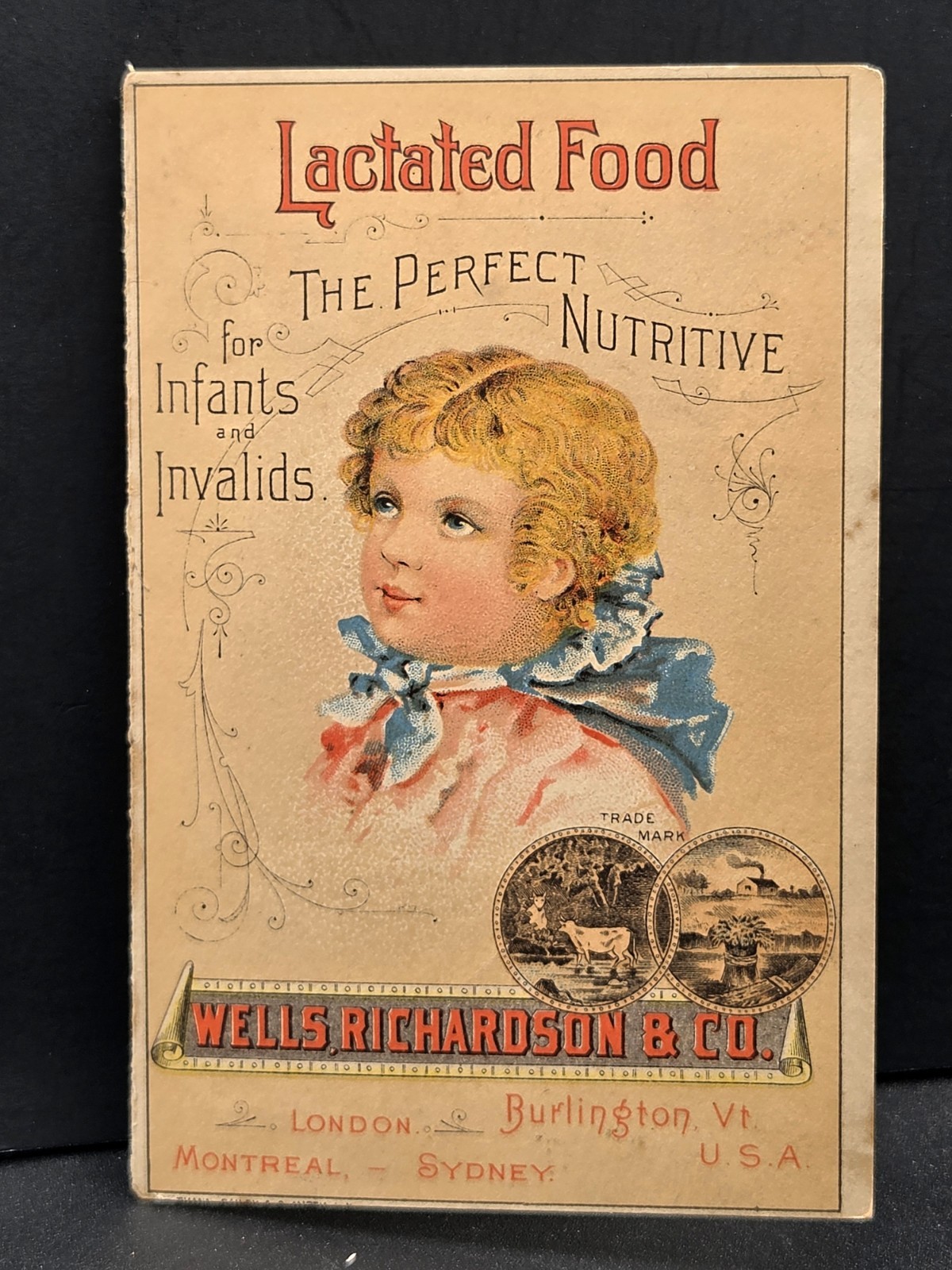 Wells, Richardson & Co. Lactated Food for Infants & Invalids Folder Trade Card