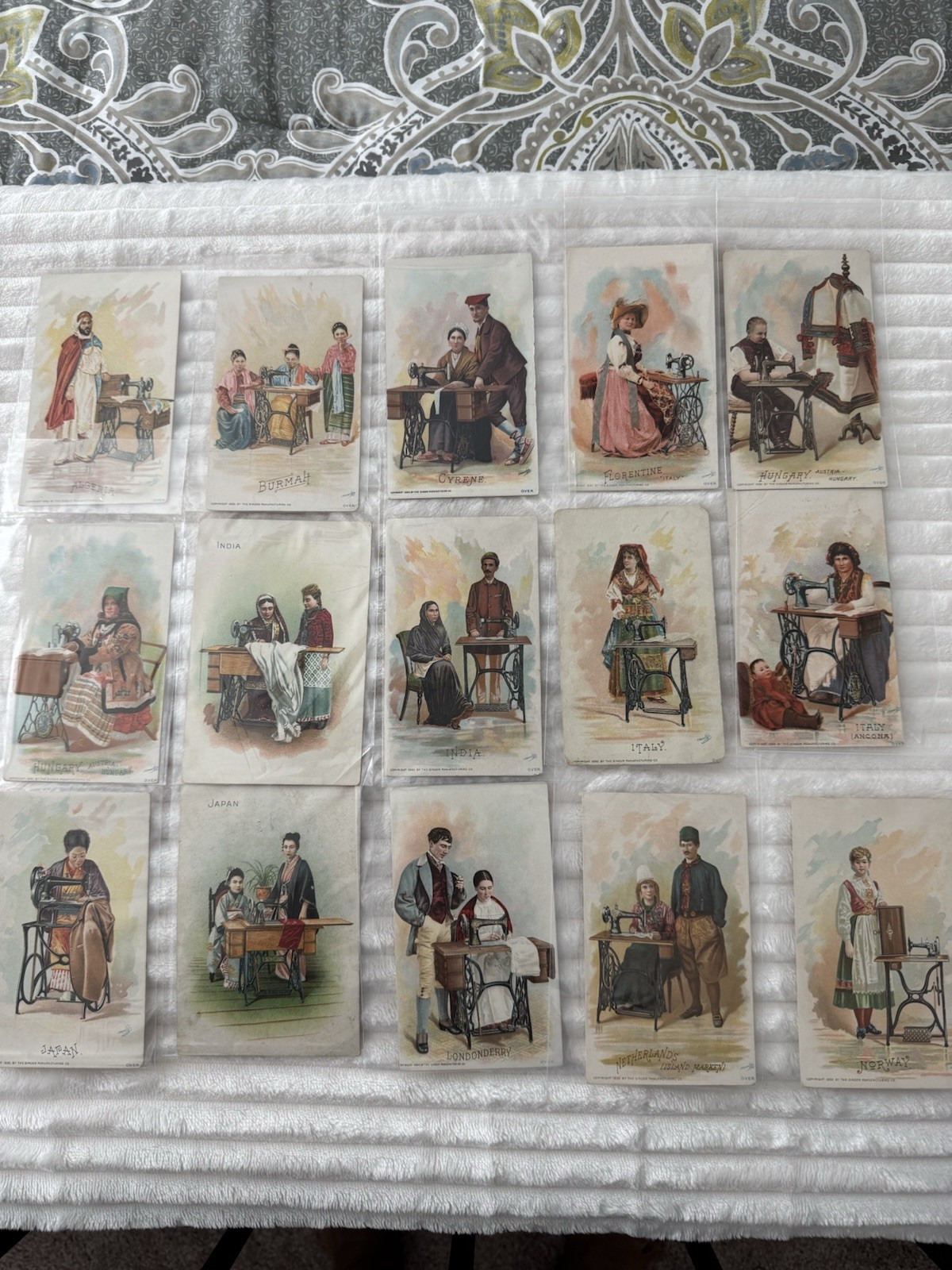 1892 Singer Manufacturing Co (Circa) Trade Cards (Plus Others)