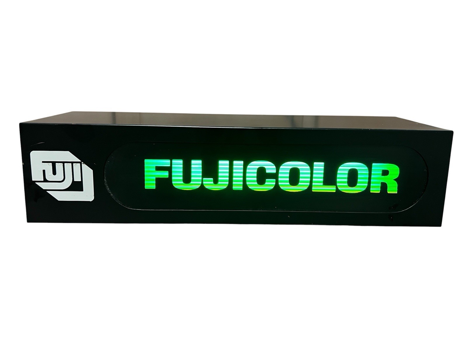 Fuji Film FujiColor Lighted Store Color Changing Display Sign Rare 17 x 5 x 4