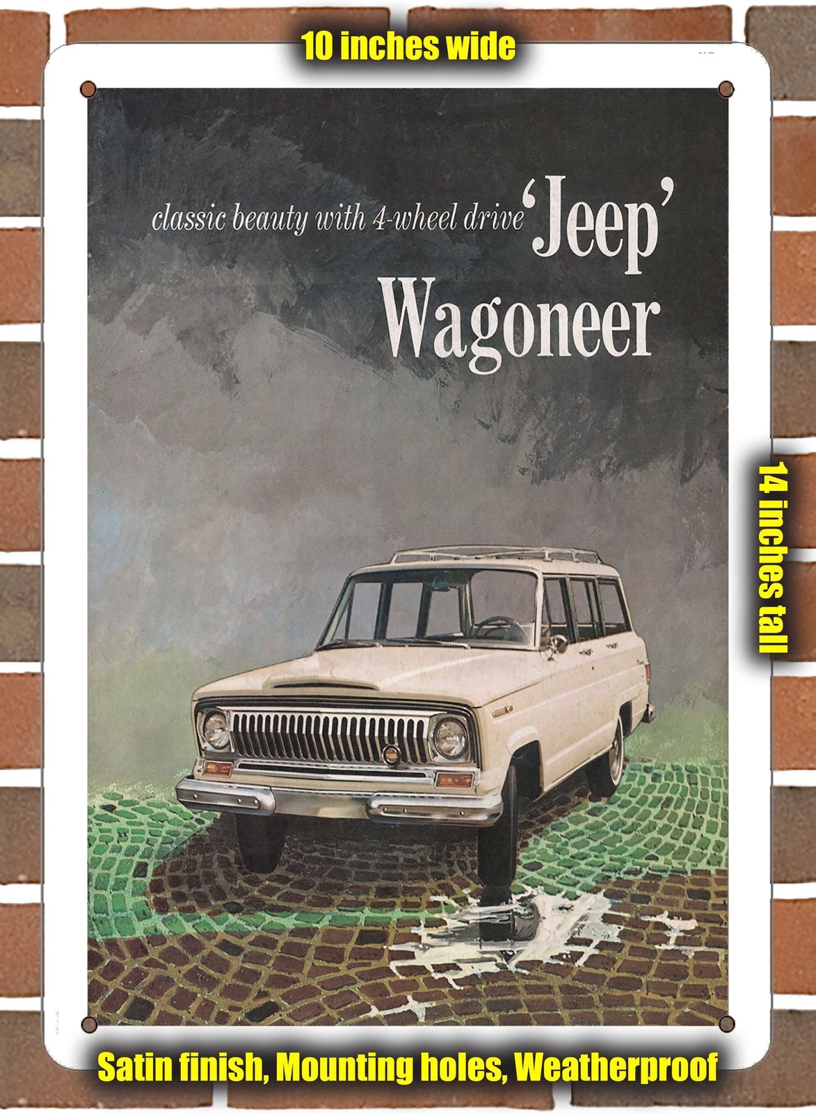 METAL SIGN – 1965 Jeeps Wagoneer