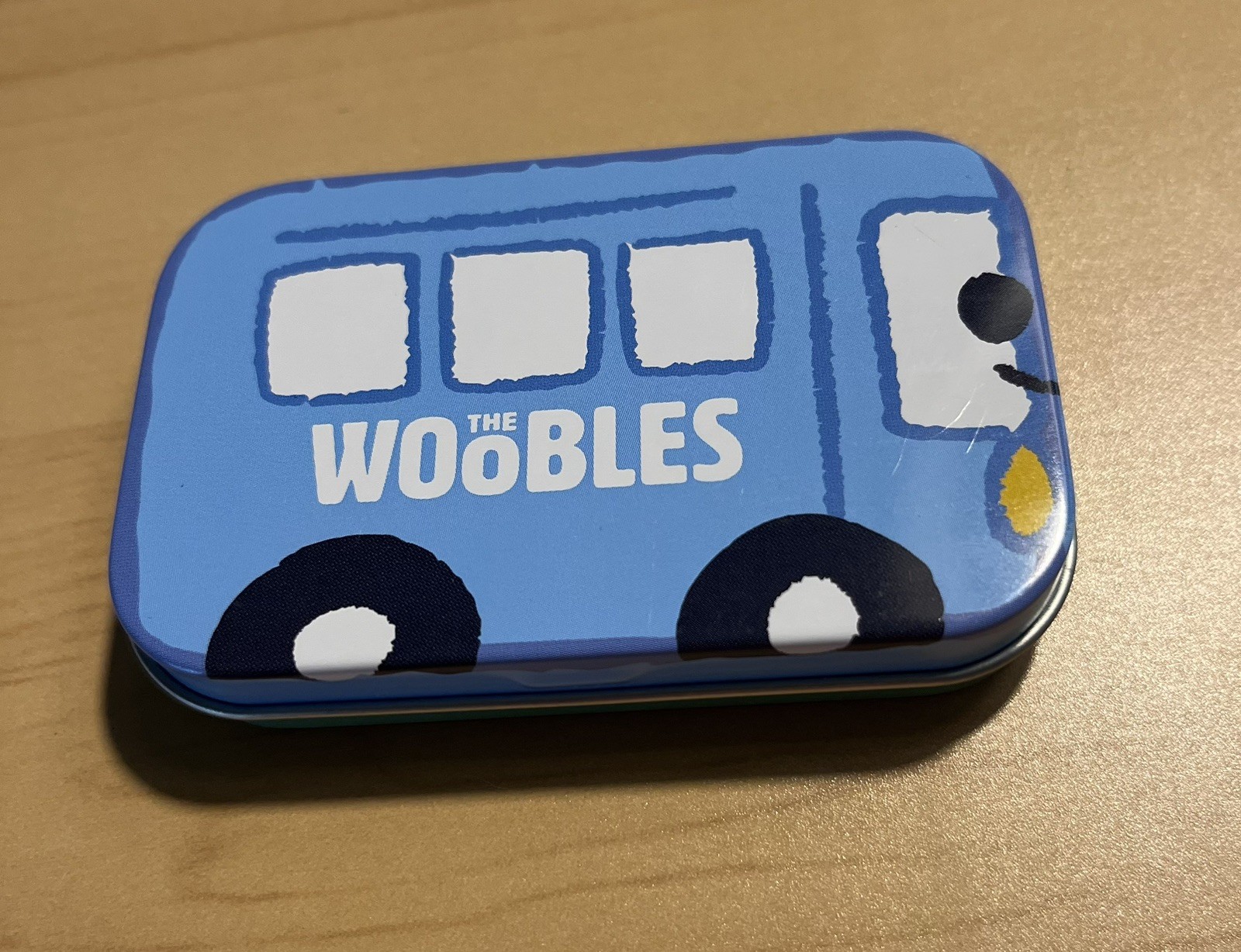 The Woobles Willie the Wooble Wagon tin, brand new unused 2025 Wooble Wagon Tour