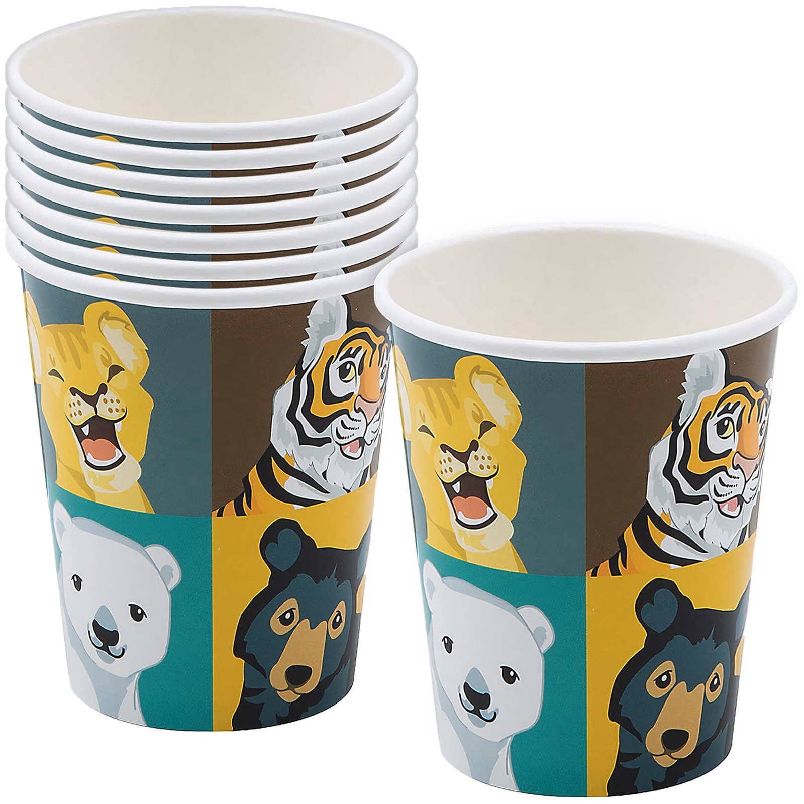 Fun Express Wild Encounters VBS 9oz Cups, 8 Pieces
