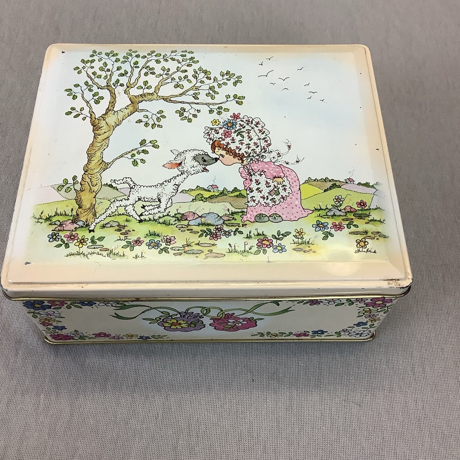 Katy Jane Series Tin Decorative Kitchen Made In England Tea Tin Vintage