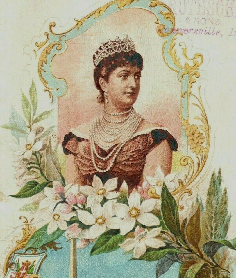 1880s-90s Clark’s ONT Spool Cotton Queen Margaret #5N