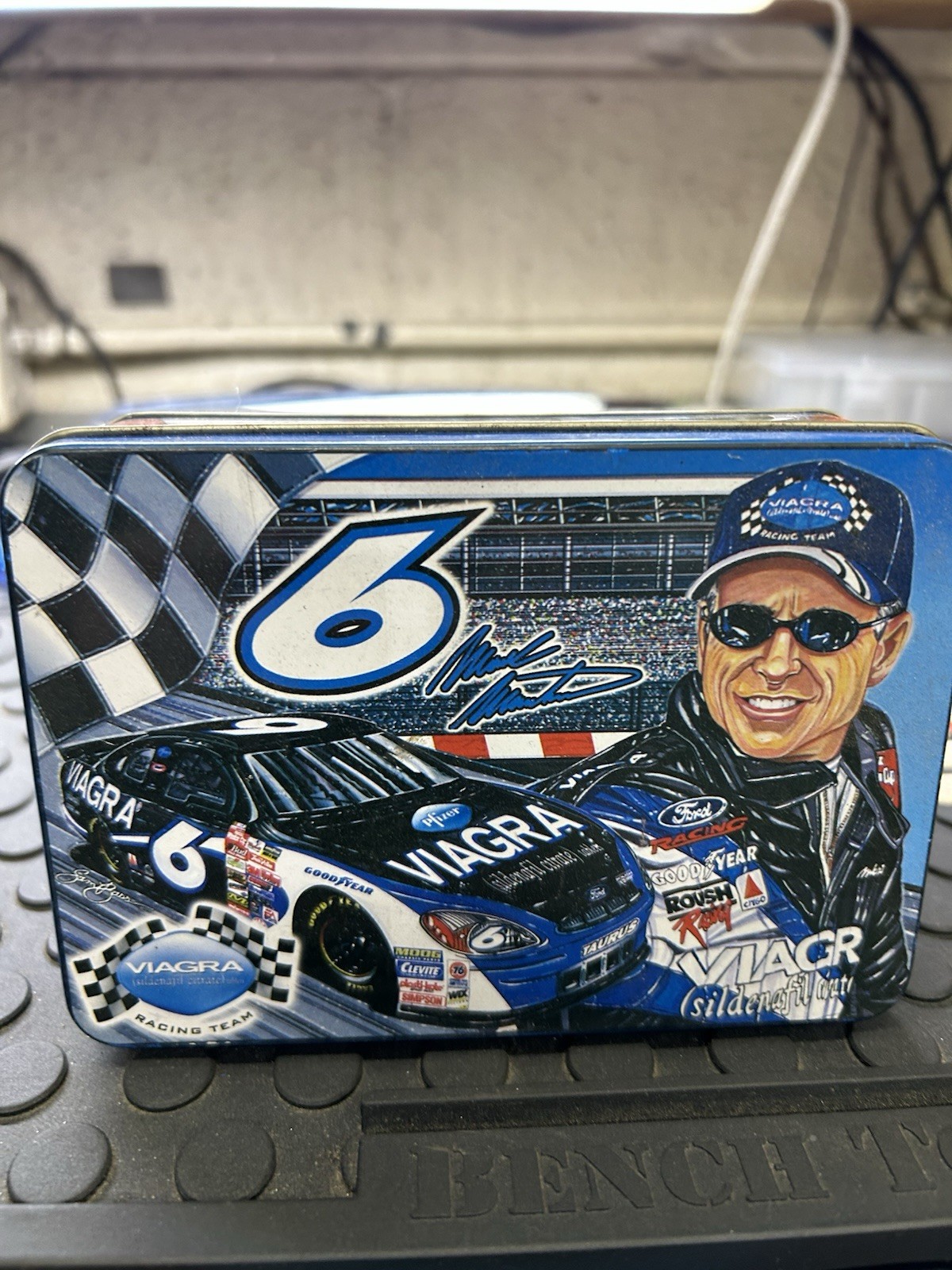 Velveeta Collector’s Series NASCAR Advertising Tin #6 Viagra #99 Citgo SKF