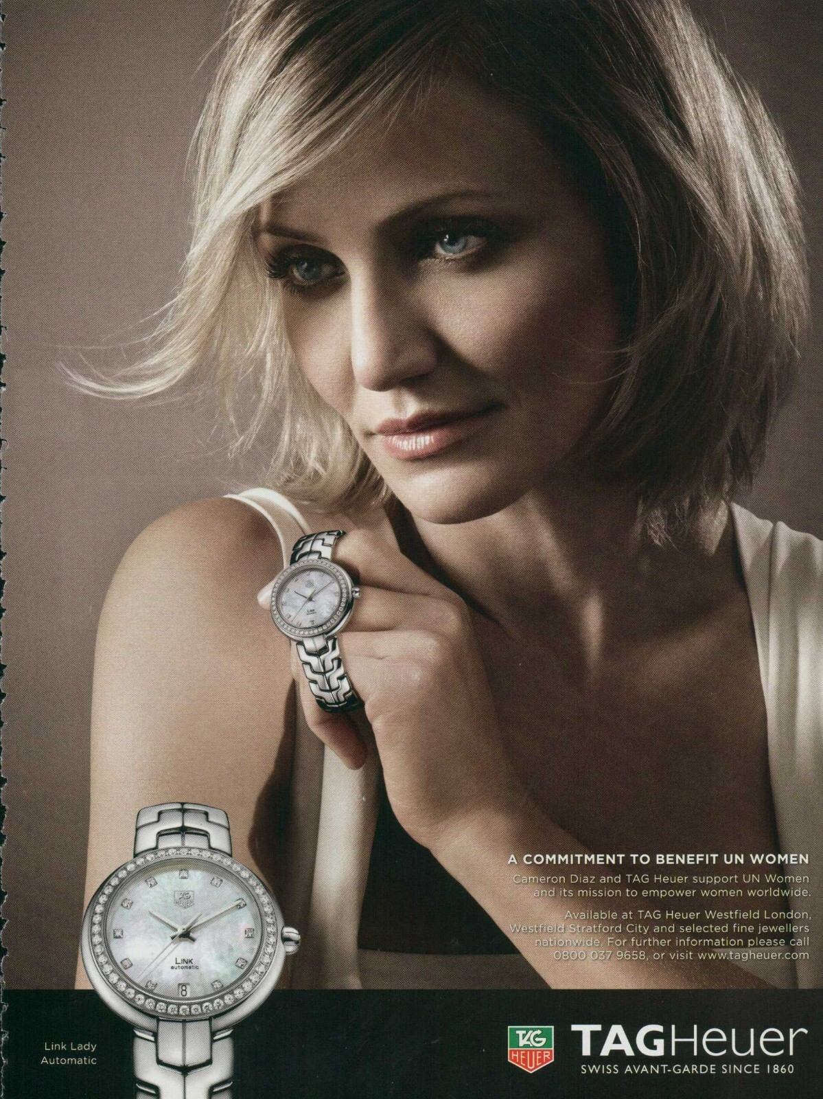 TAG HEUER Watch Magazine Print Ad Advert Jewelry ACCESSORIES WOMEN VTG 2013