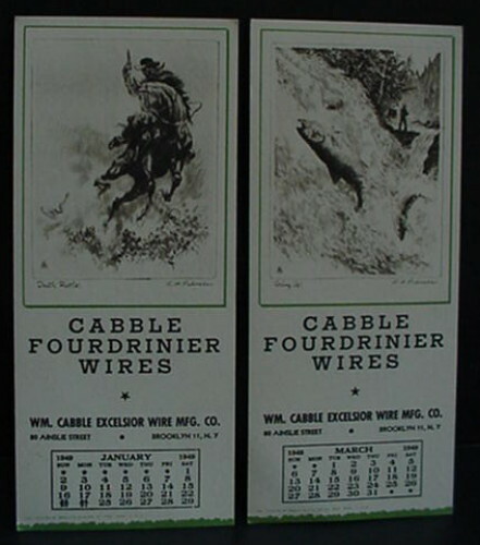 1940s Brooklyn NY Rattlesnake Horse Fishing Advertising