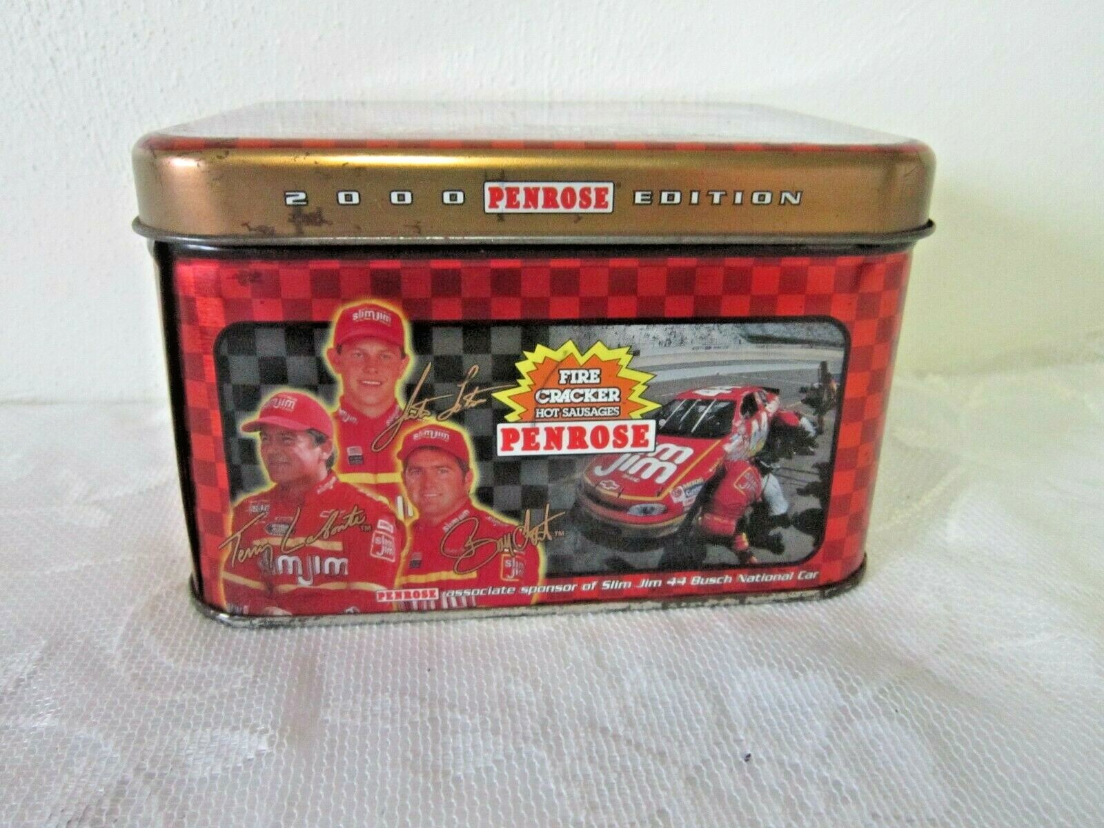 2000 Edition Fire Cracker Hot Sausages Penrose Tin Slim Jim #44 Empty