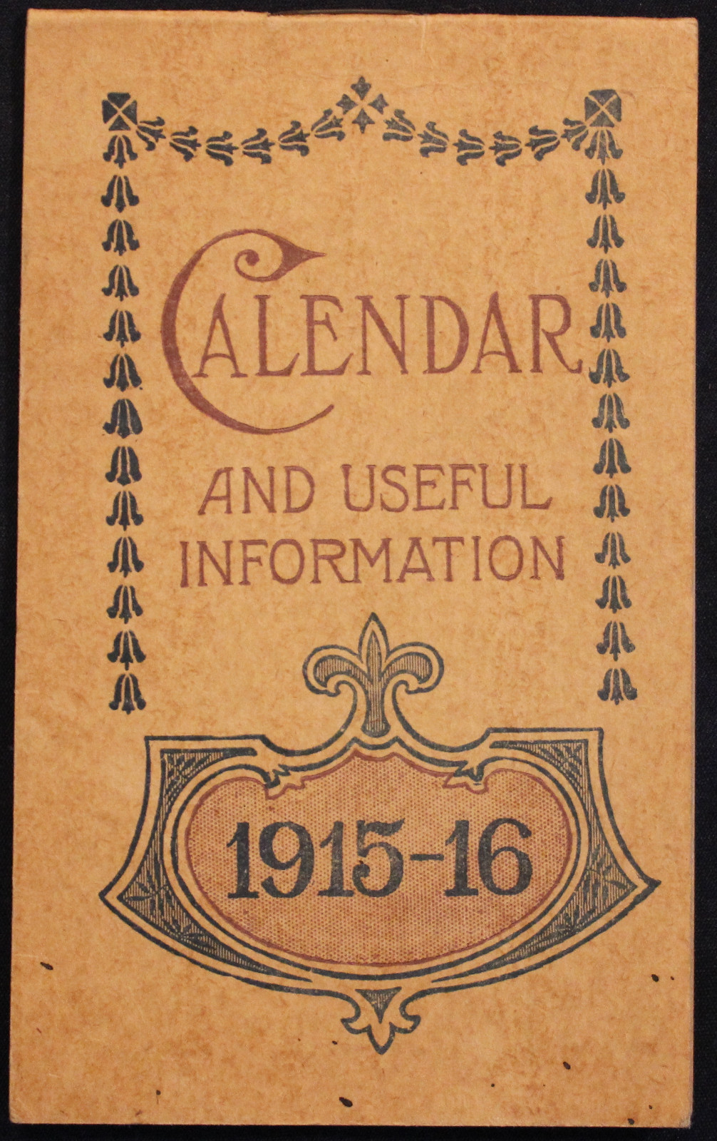 Original 1915-16 Bromo-Seltzer Advertising Calendar/Memo Pad