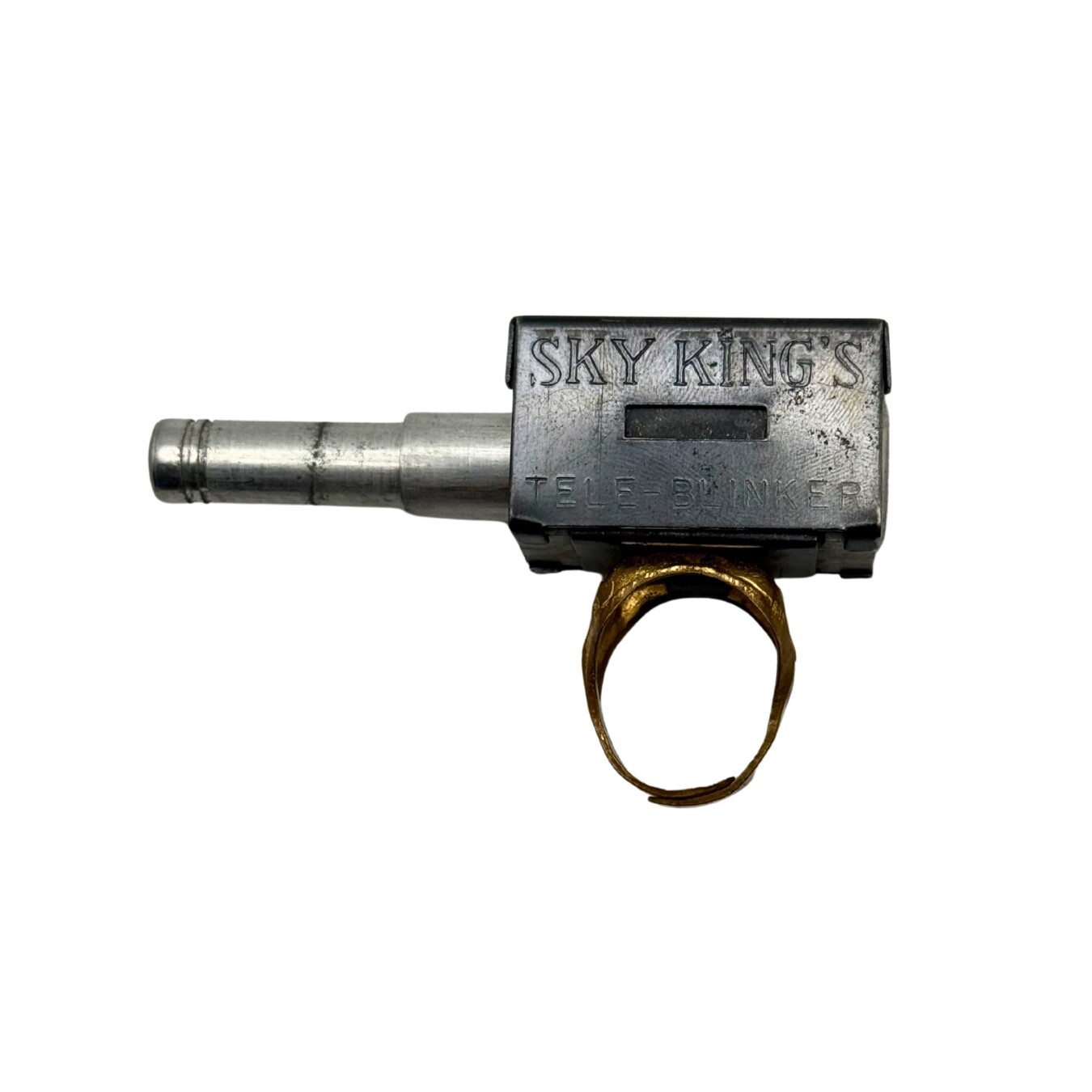1949 Sky King’s Tele-Blinker Signal Ring Spy Scope Premium Peter Pan Promo