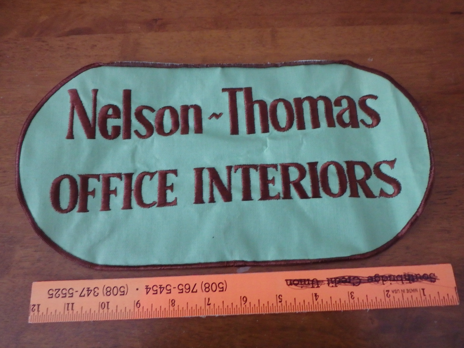 VINTAGE NELSON THOMAS OFFICE INTERIORS OFFICE DESK SUPPLIES 1960’S XL PATCH