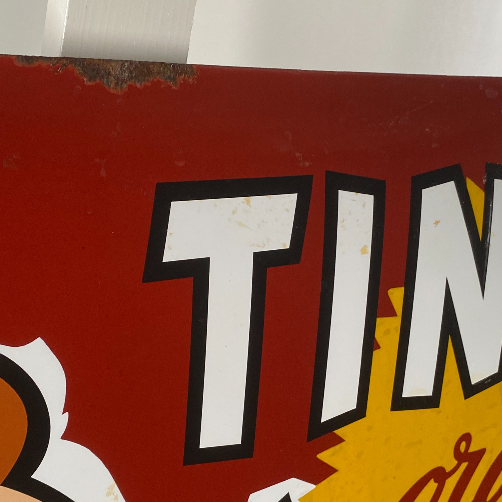 TINTIN – Advertising Sign – 60x40cm (23.6×15.7″) – Nice Porcelain Enamel Signage